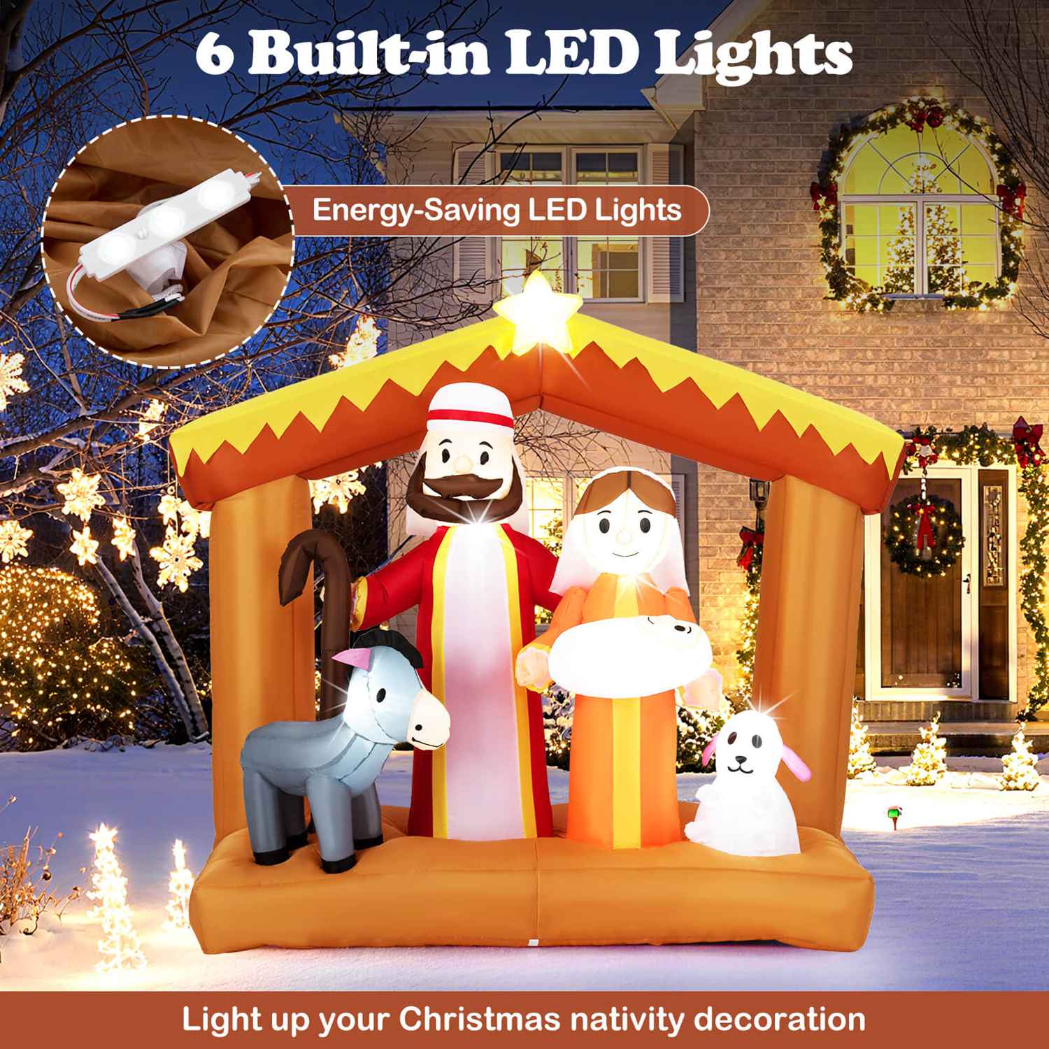 Costway CSHY001936 Christmas-Inflatables - View #7