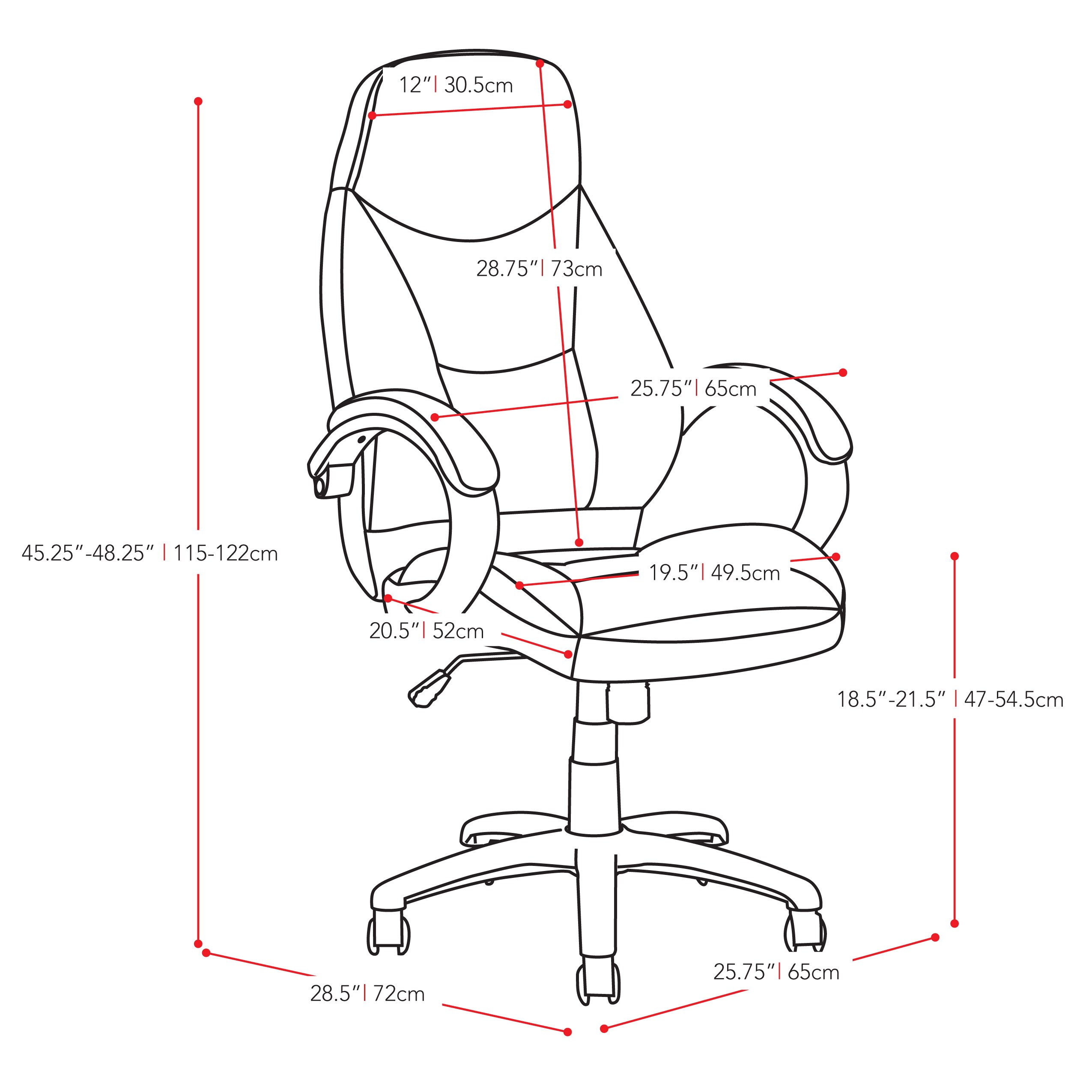 CorLiving LOF-518-O Office-Chairs - View #4