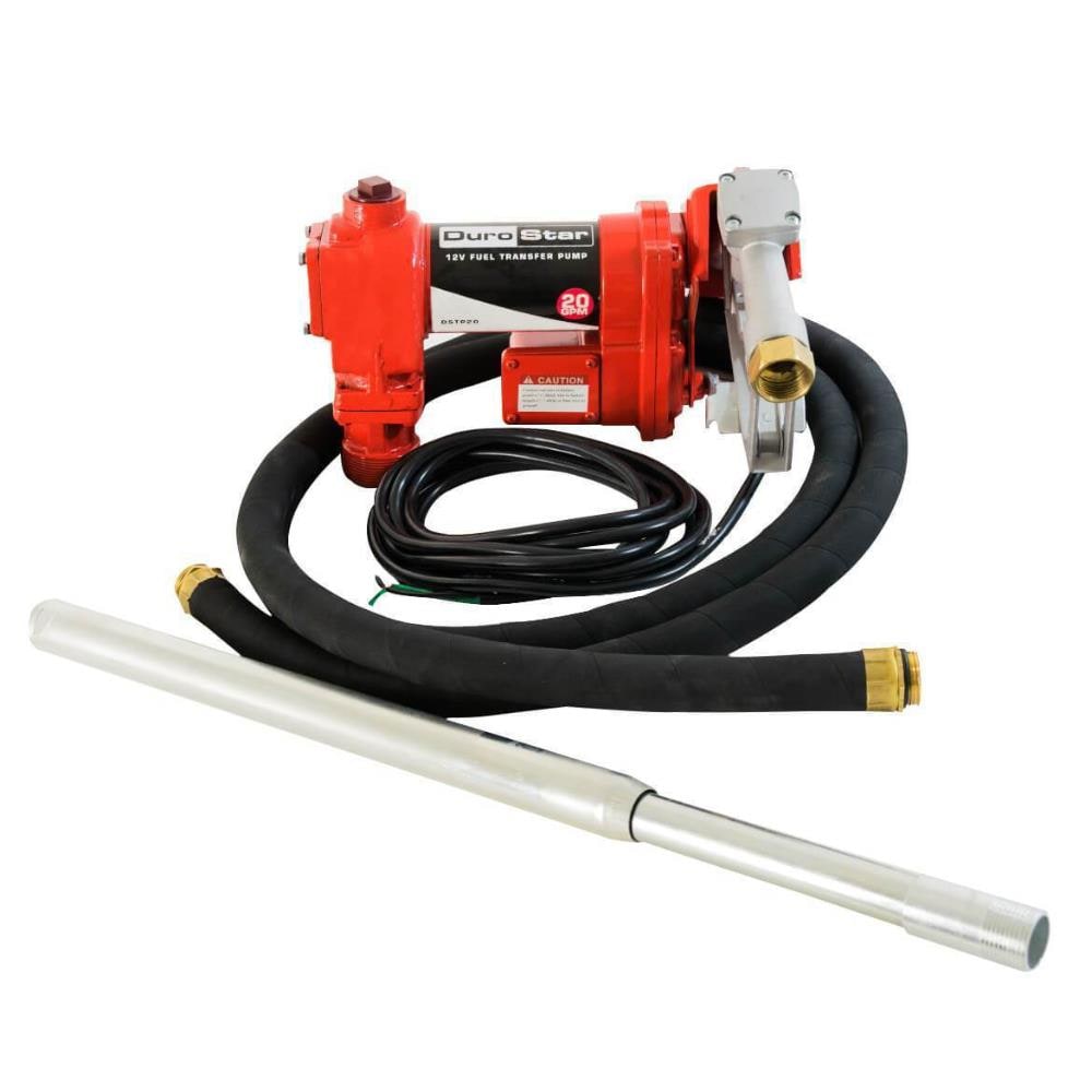 GPI 8 GPM, 12-Volt Fuel Transfer Pump - Lightweight, Compact Design - Gas  Station Equivalent Flow Rate - Includes Hose Nozzle and Suction Pipe in the  Specialty Automotive Hand Tools department at