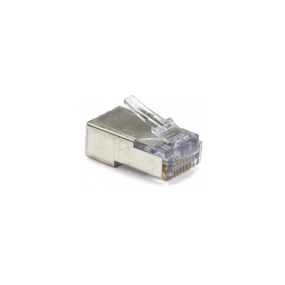  TCNCD357752 Platinum Tools PLAT-100020 EZ-RJ45 CAT5-5e-6 Shielded Connectors with Internal Ground- Solid or Stranded- Bag of 50