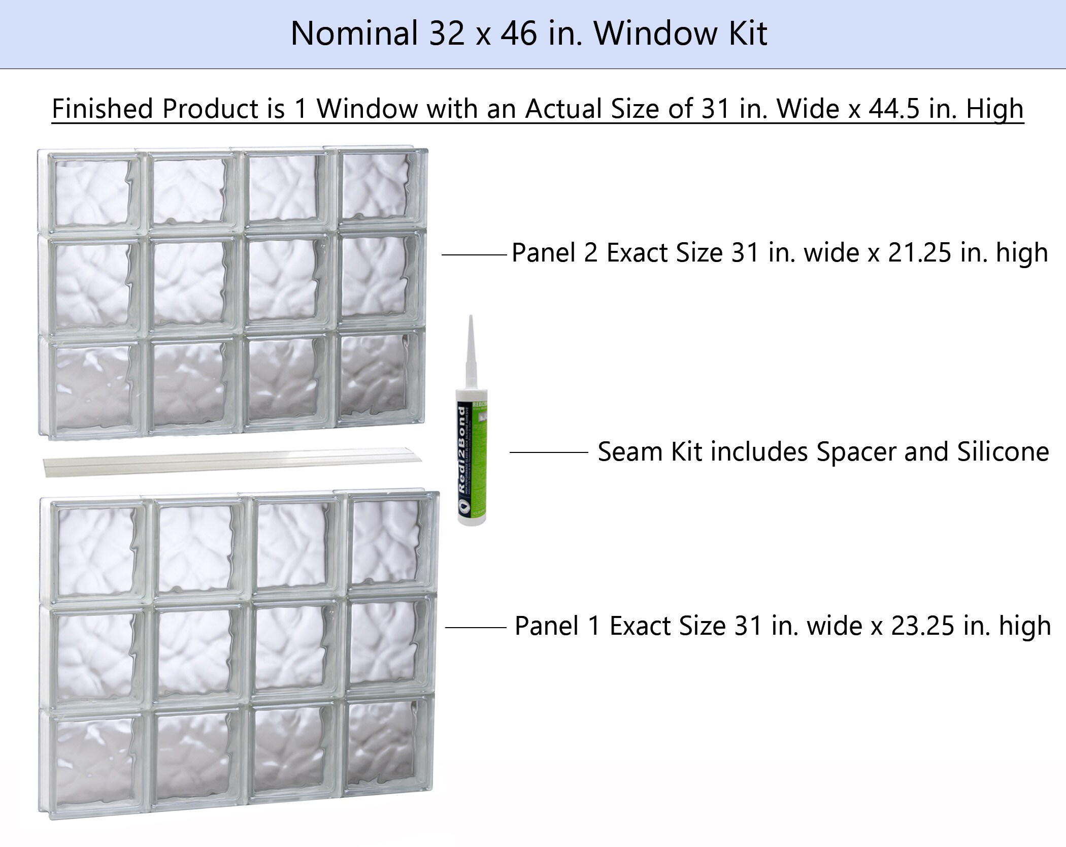 REDI2SET S3246DC Glass-Block-Windows - View #2