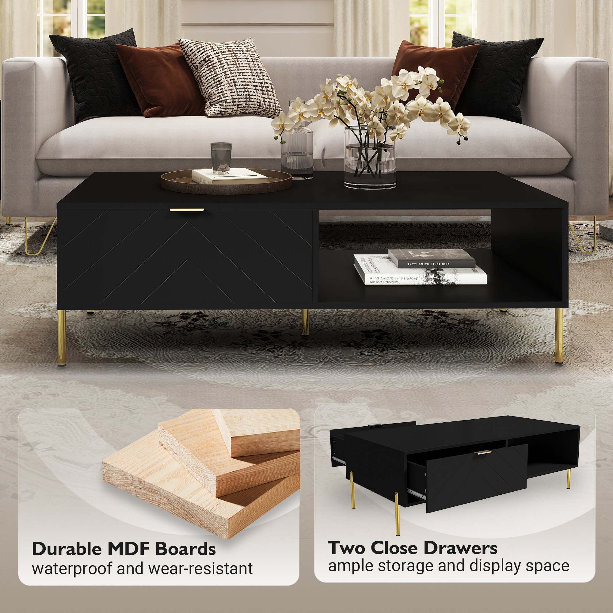 Clihome CL02WC011BK Coffee-Tables - View #9