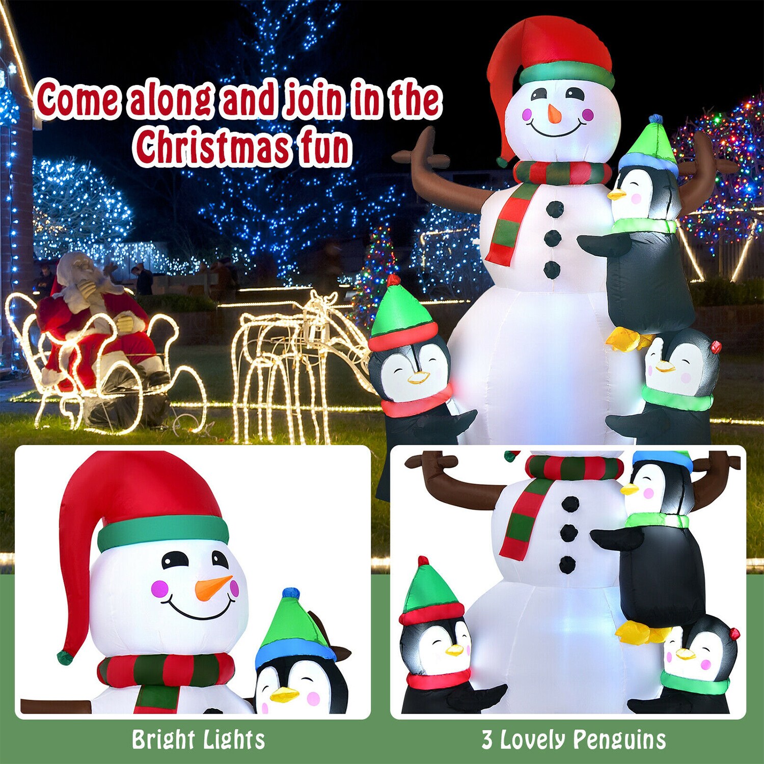 WELLFOR HYG23741US Christmas-Inflatables - View #9