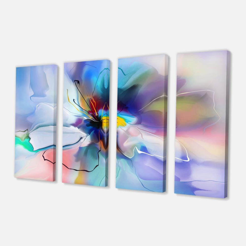 Designart 28-in H x 48-in W Floral Print on Canvas in the Wall Art ...