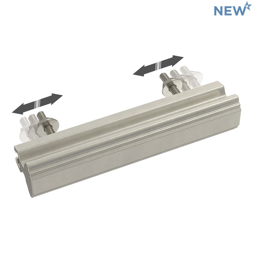 Brainerd Classic Contour Adjusta-Pull 1-in to 4-in Center to Center Satin  Nickel Adjustable Rectangular Handle Drawer Pulls in the Drawer Pulls  department at