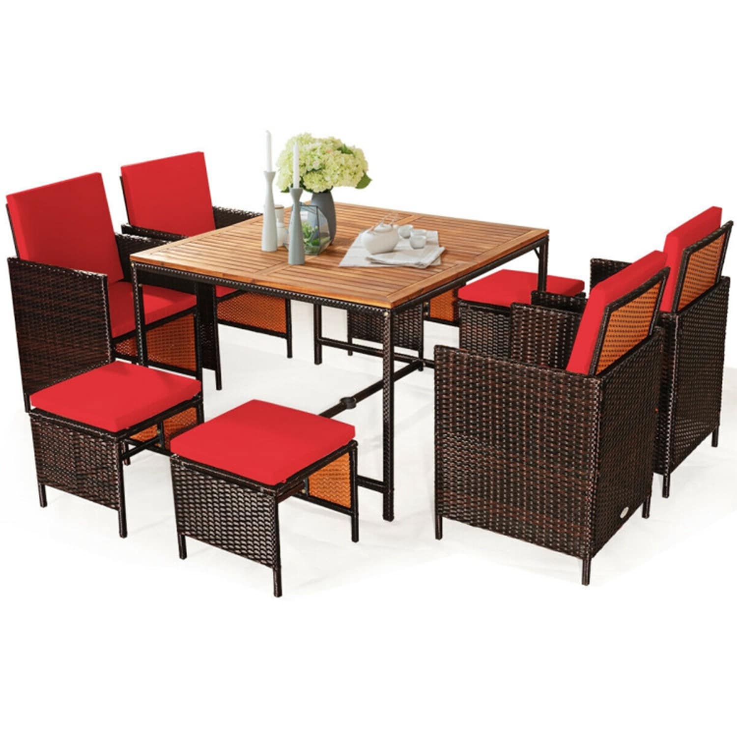 Forclover CRF-7PS0009BR Patio-Dining-Sets - View #2