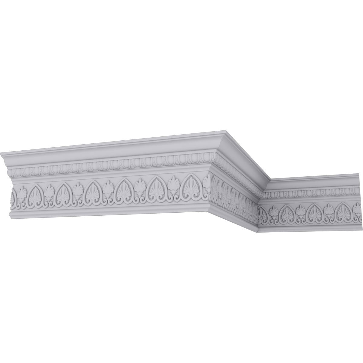 Ekena Millwork MLD06X02X07KI-CASE-2 2-1/2-in T x 7-in W x 7-ft 10-1/2-in L Primed Urethane Crown Moulding 2 -Pack