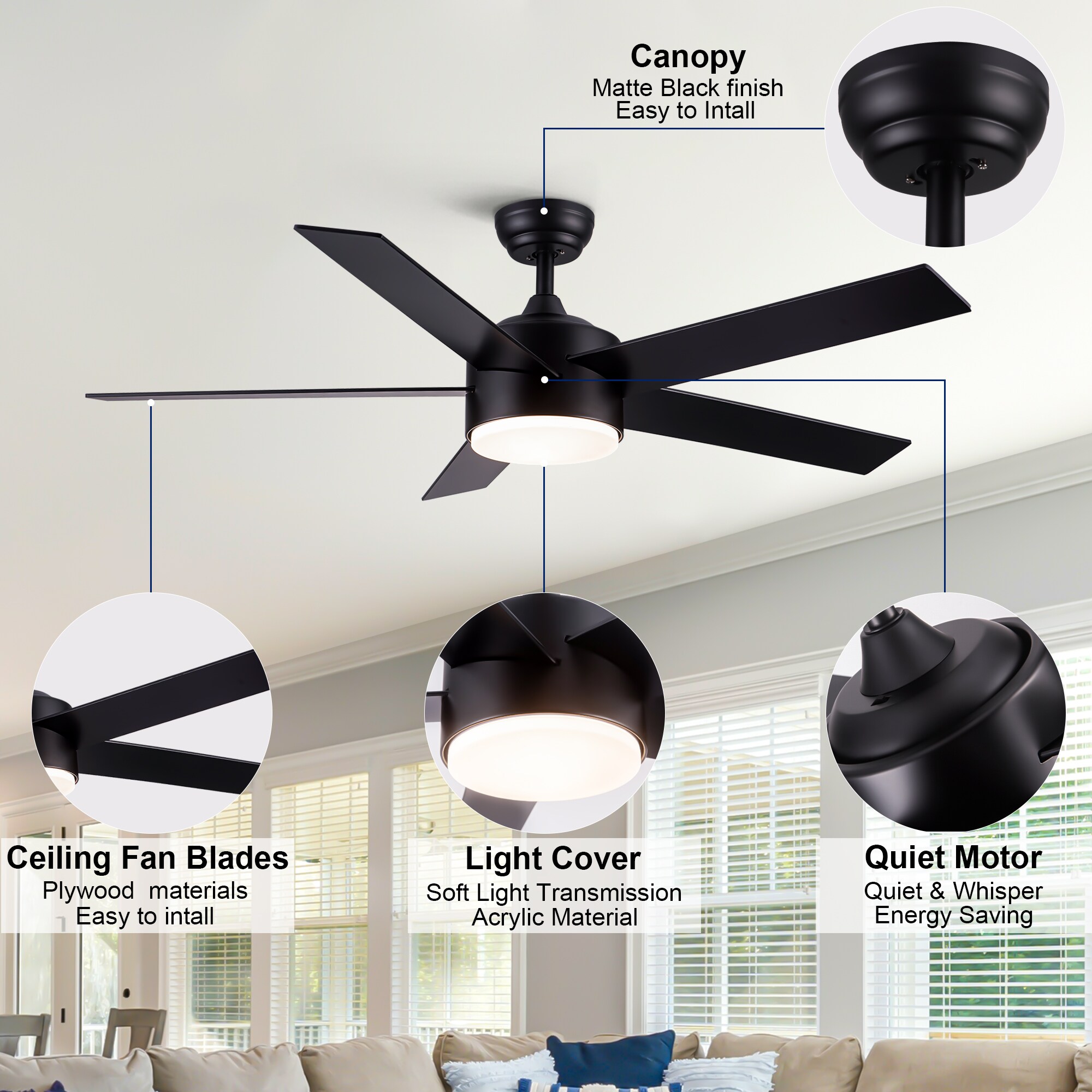 YUHAO LSAC1084BK52 Ceiling-Fans - View #15
