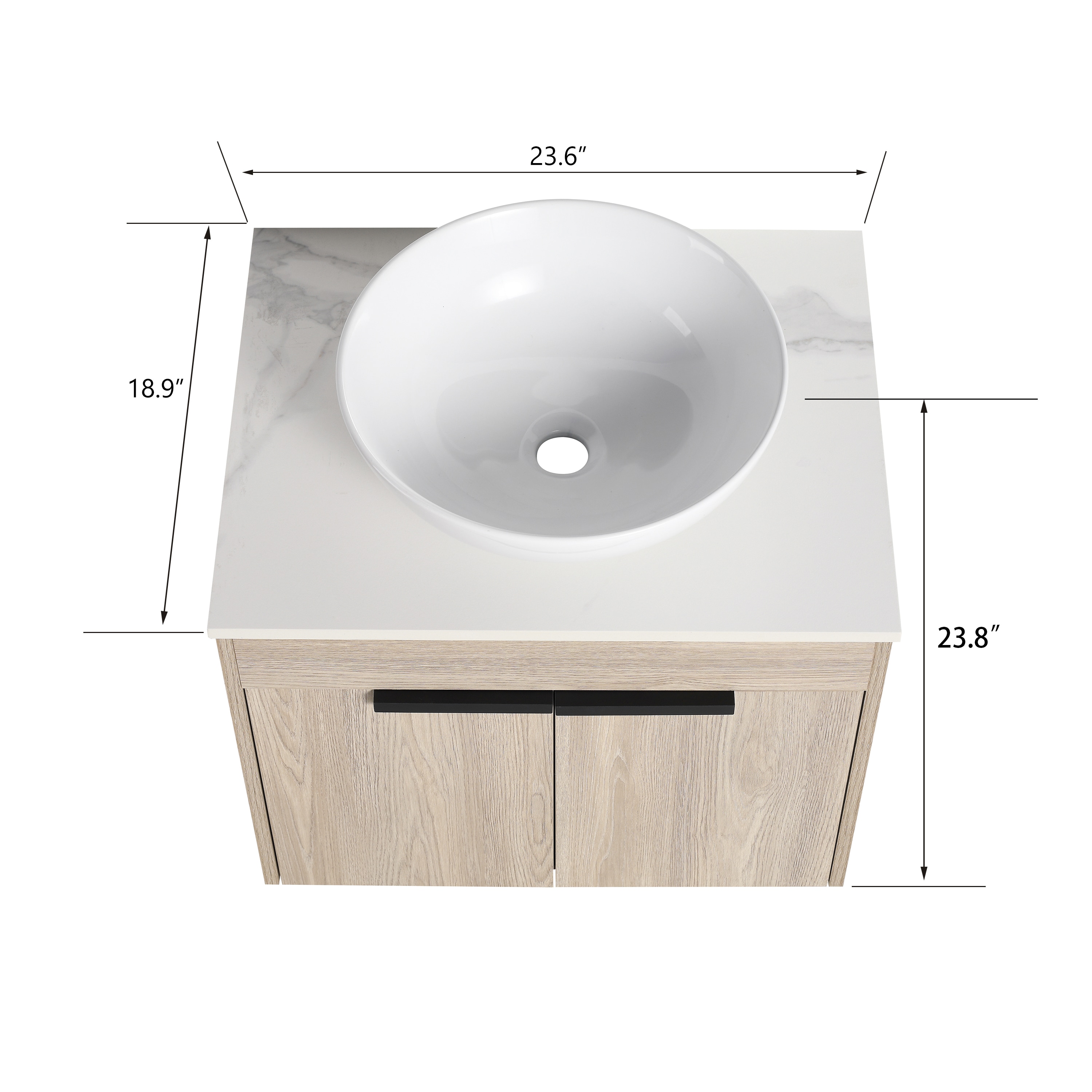 WELLFOR GLEM-S00015 Bath-Vanity-Combo - View #6