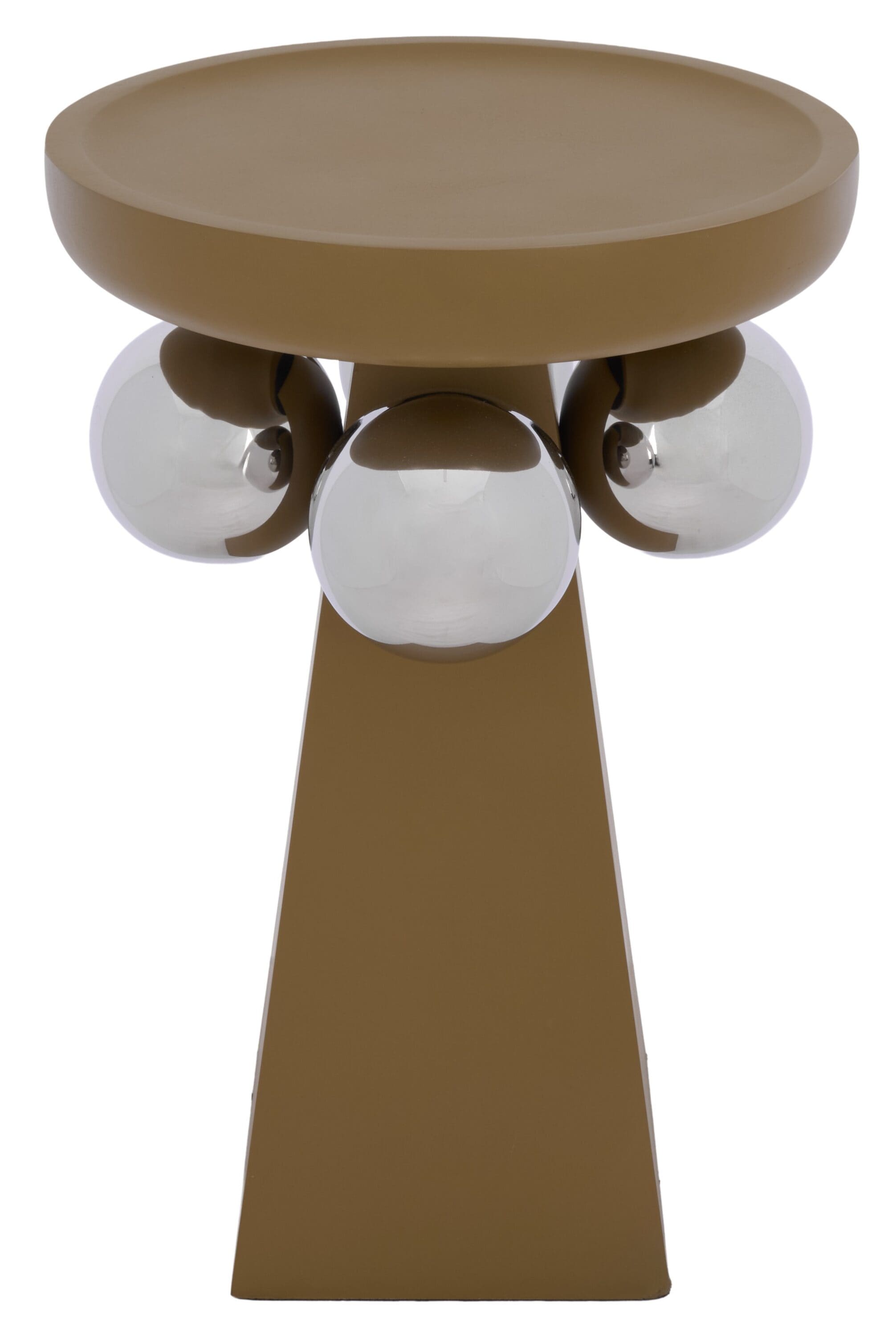 Safavieh  Banks Accent Table/Mustard/Silver