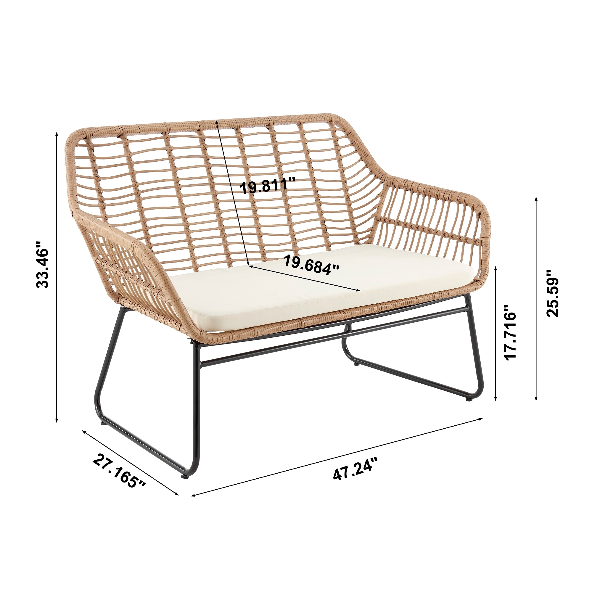 Manhattan Comfort OD-CV011-CR Patio-Conversation-Sets - View #3
