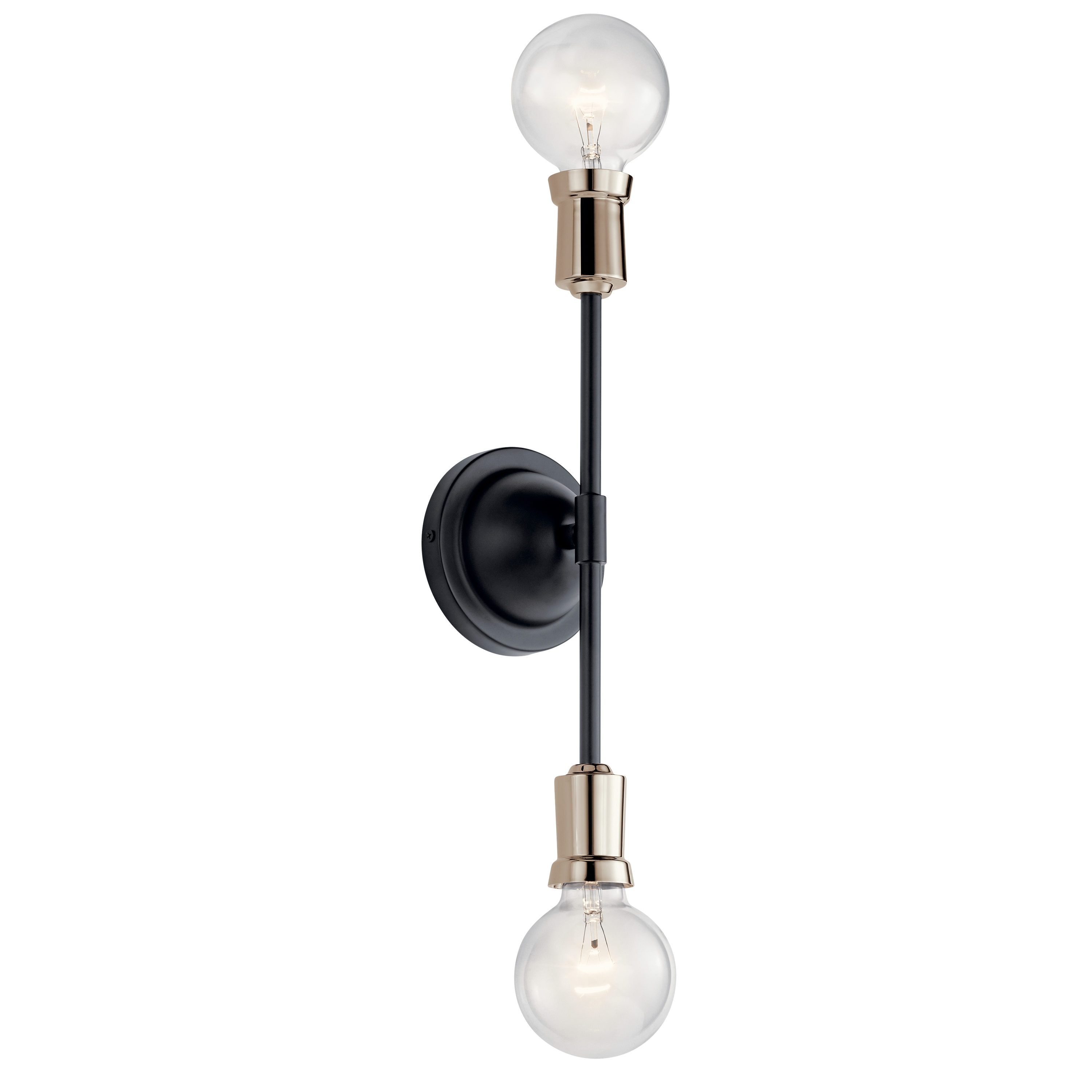 Kichler 43195BK Armstrong 5.0000-in W 1 -Light Black Wall Sconce