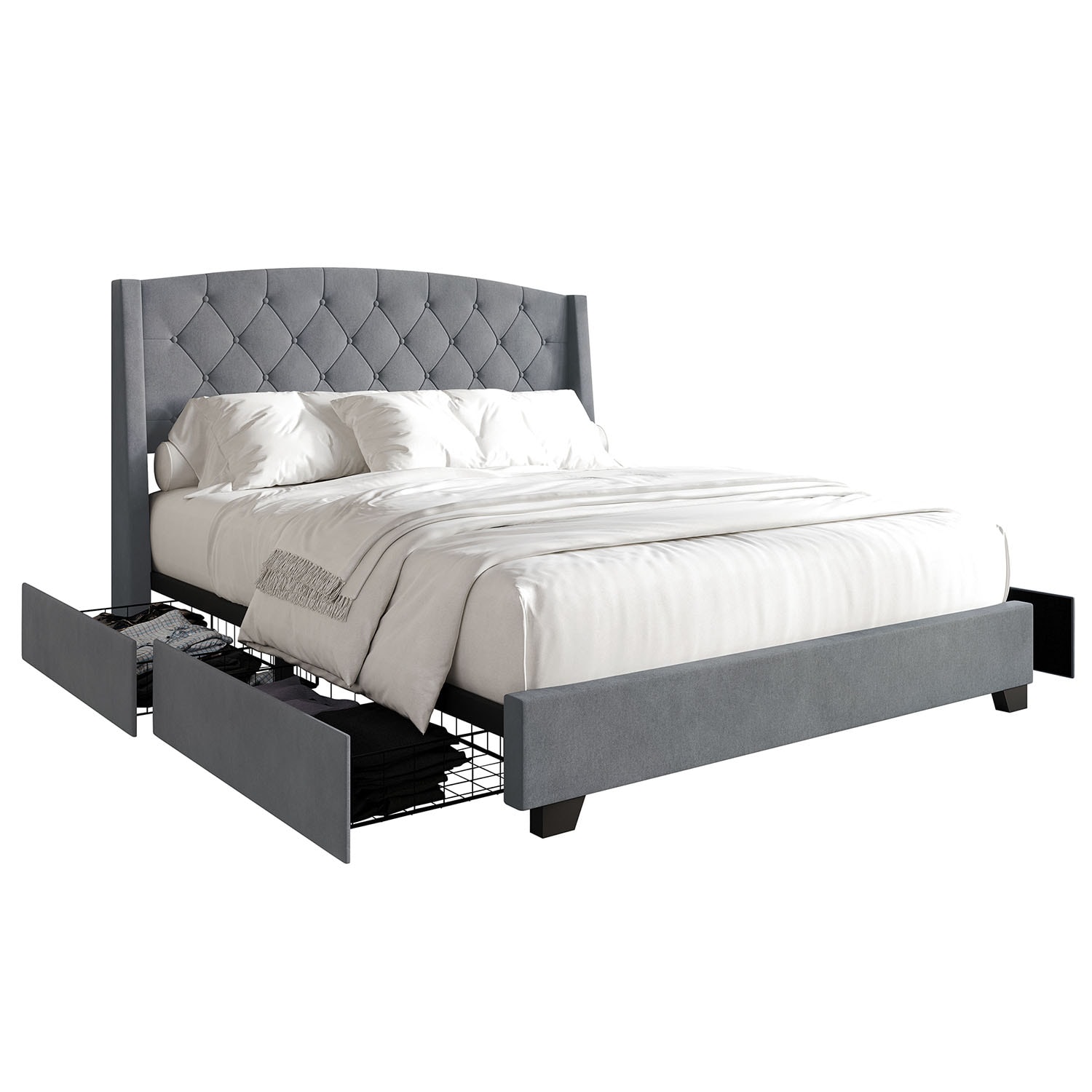 CasePiece C8531KPLS-LGY-VV beds - View #3