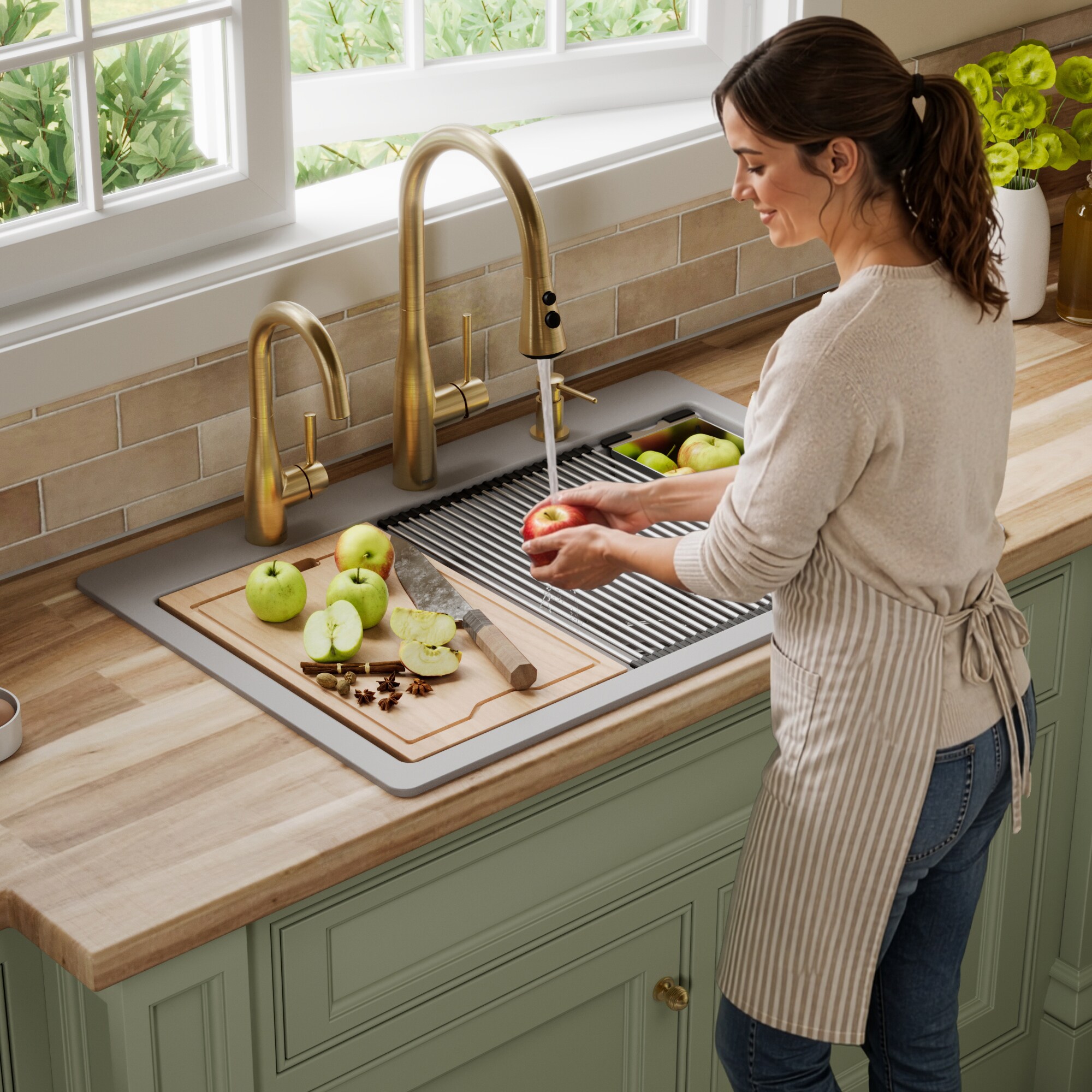 Karran QTWS-880-GR Kitchen-Sinks - Thumbnail View #3