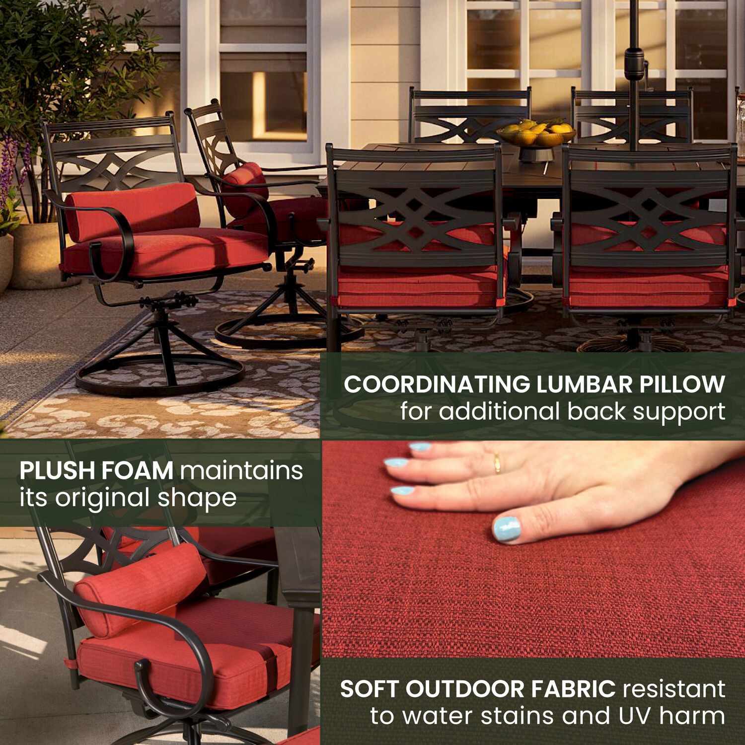 Hanover MCLRDN11PCSW10-CHL Patio-Dining-Sets - View #7