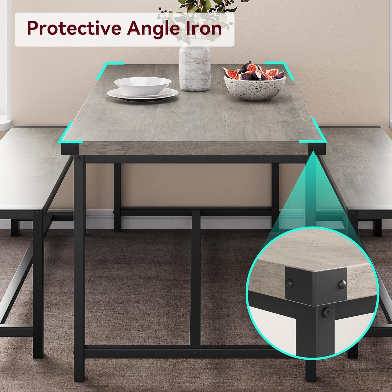 Garvee XSN-PHO-0Z725-GR Dining-Tables - View #3