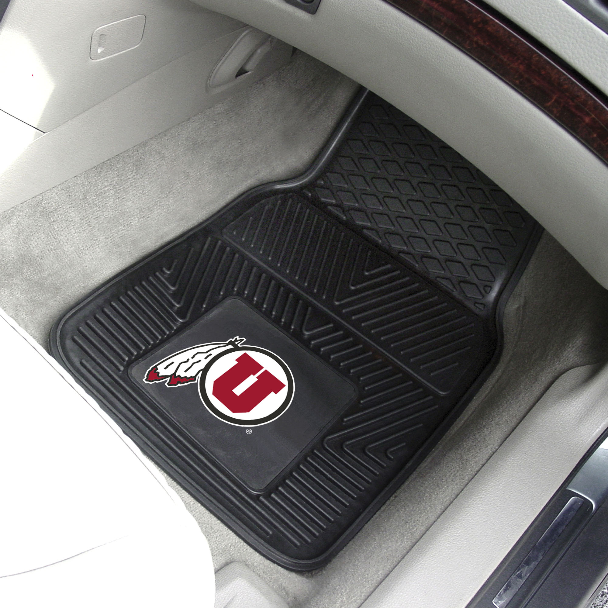 FANMATS Utah Utes NCAA Vinyl Car Mat Set 2-Pack Floor Mats for ...