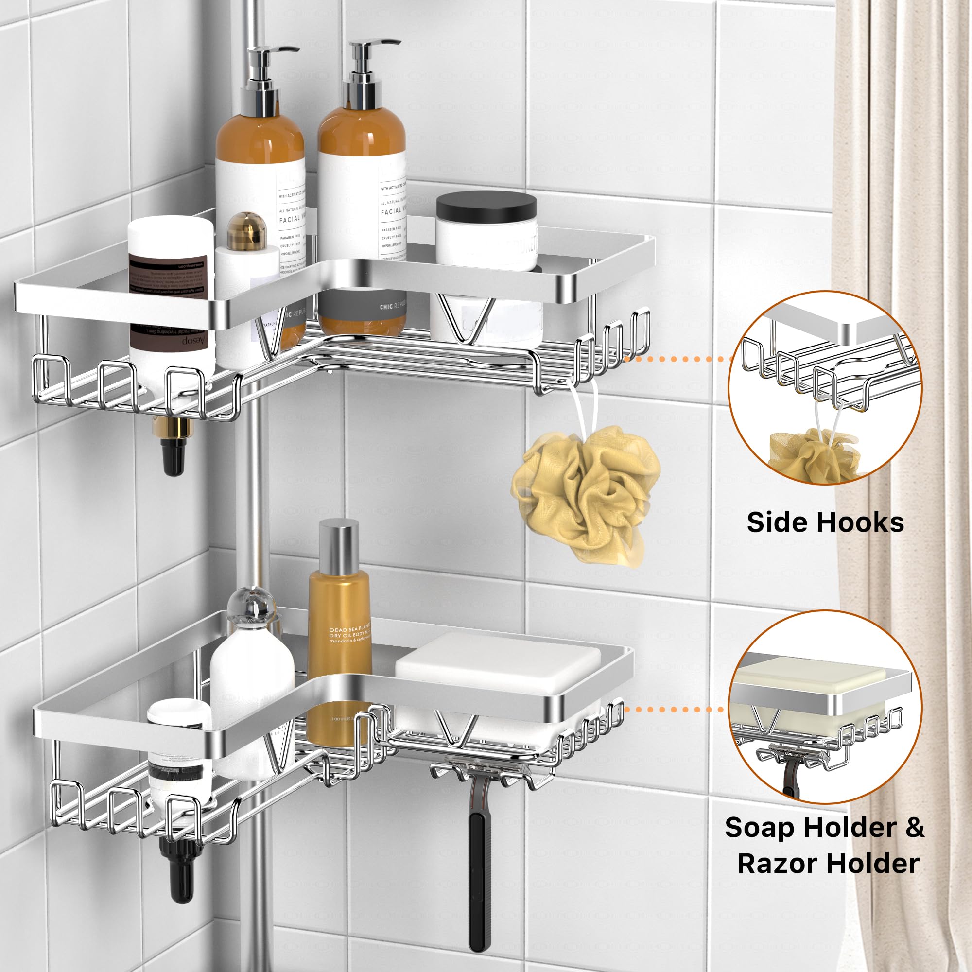 Lovav 5749848290598 Bathroom-Shelves - View #3