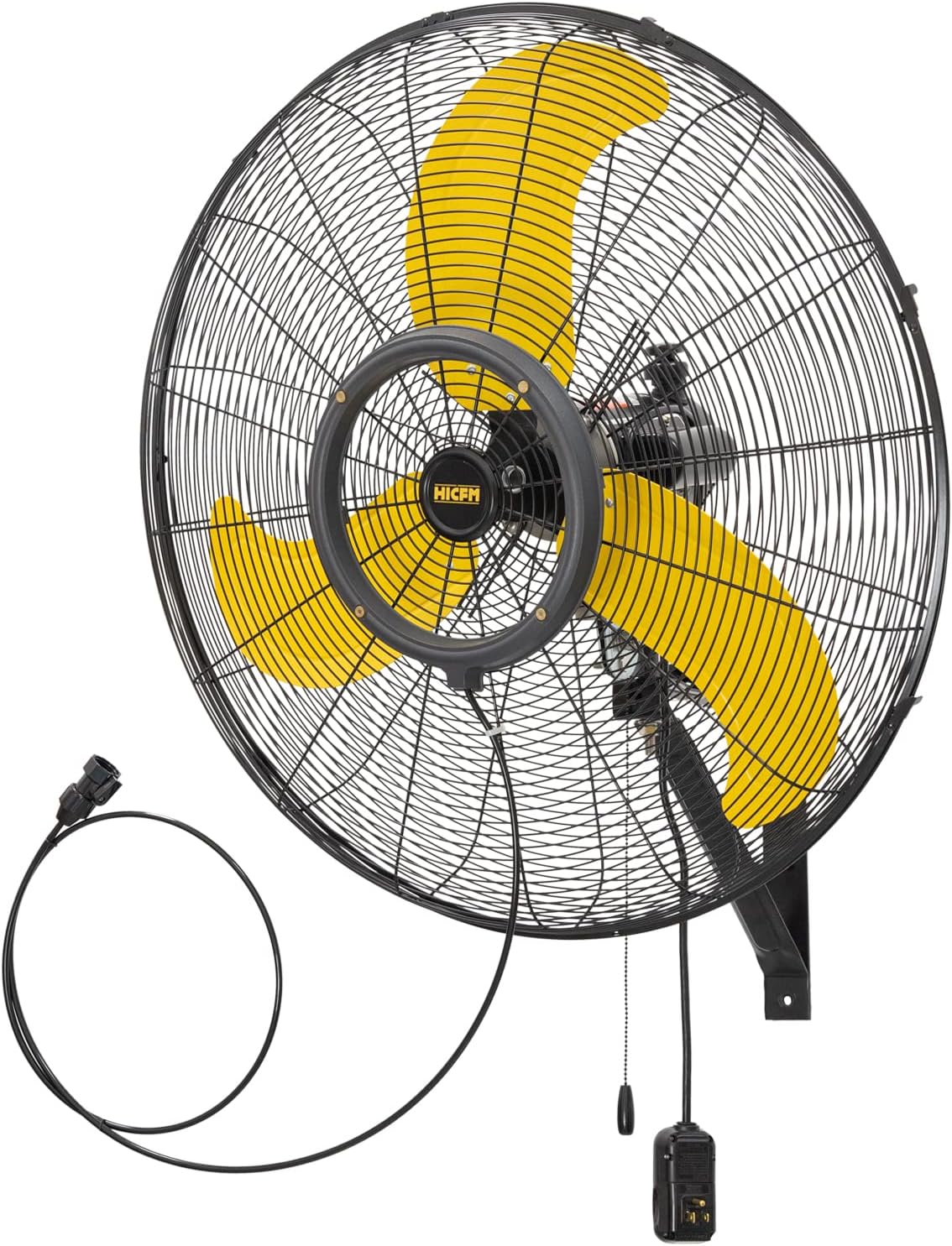 EdenDirect BLFAN2805 30-in Indoor or Outdoor Yellow Wall Mounted Fan