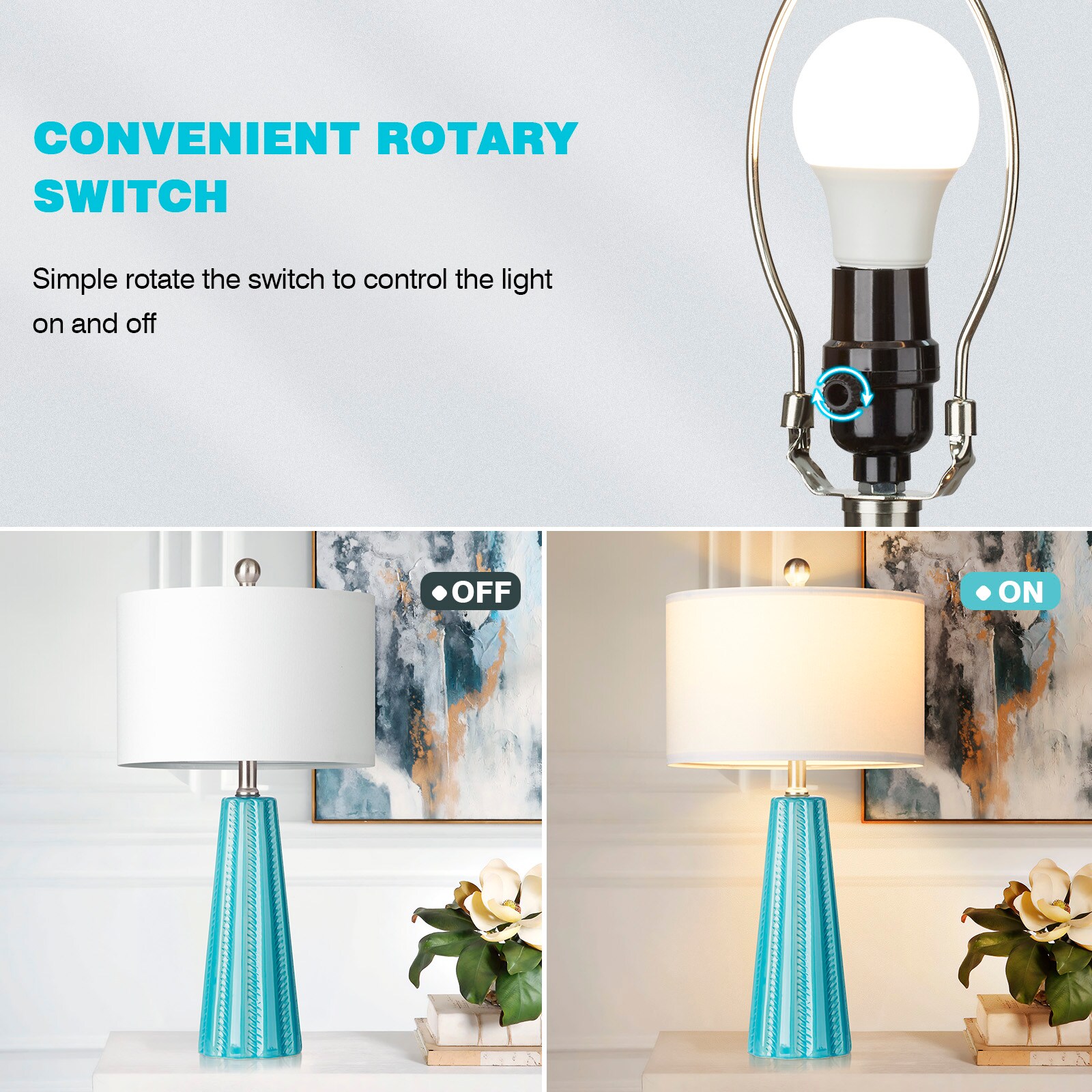 UrFurnishings TD-272 Table-Lamps - View #4