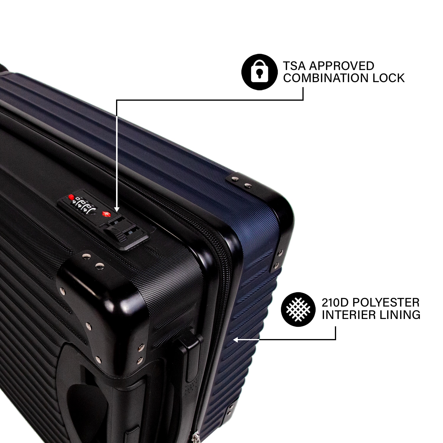 Mojo Licensing NBHEL210_WHITE Luggage-And-Luggage-Sets - View #7