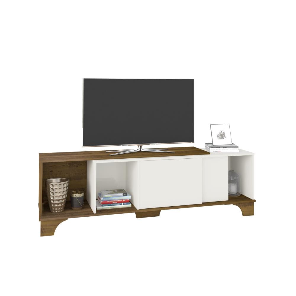 Bertolini Artely Modern/Contemporary Brown TV Stand (Accommodates TVs ...
