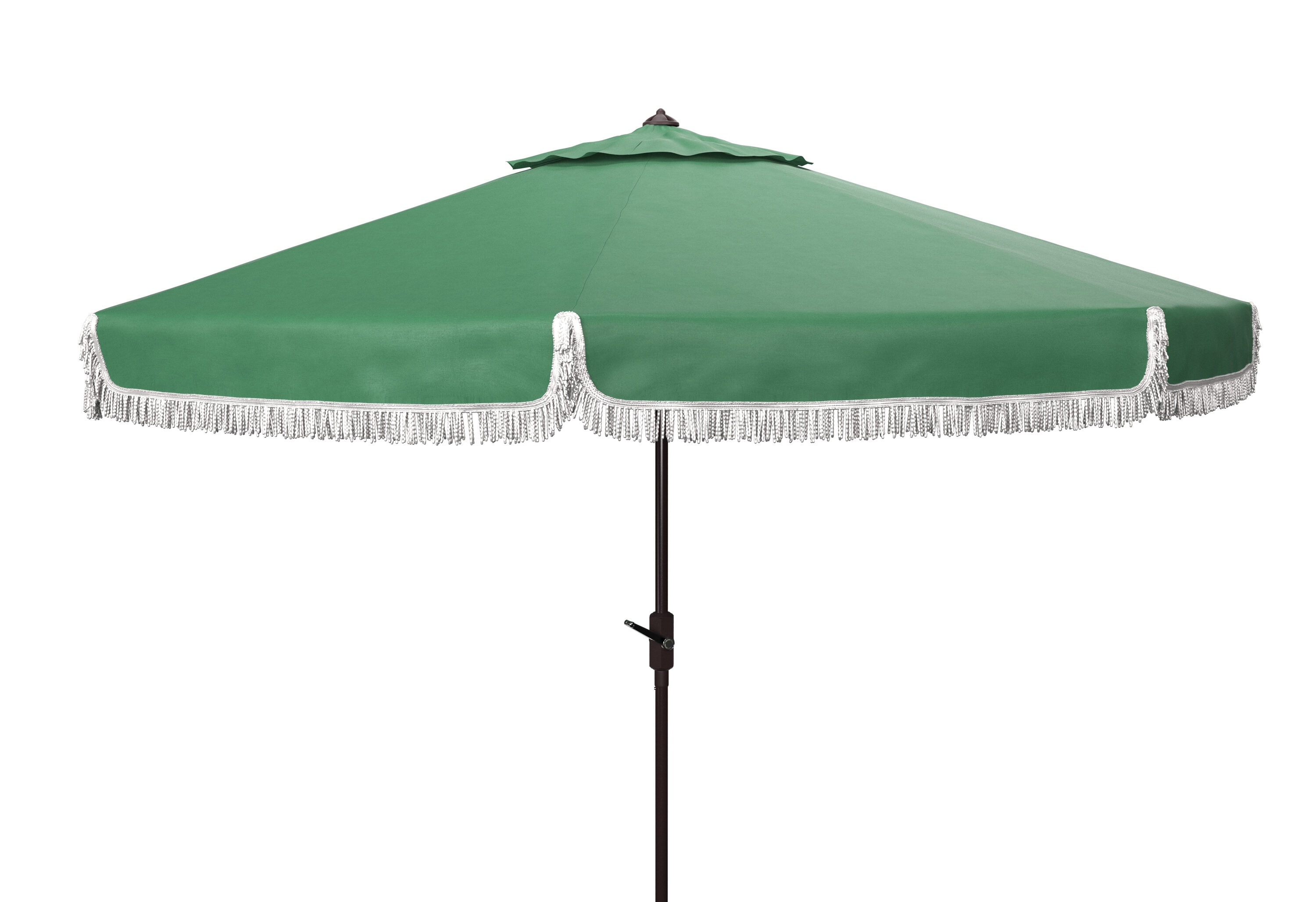Safavieh PAT8008H 8.4-Feet Aluminum Green Auto-tilt Market Patio Umbrella
