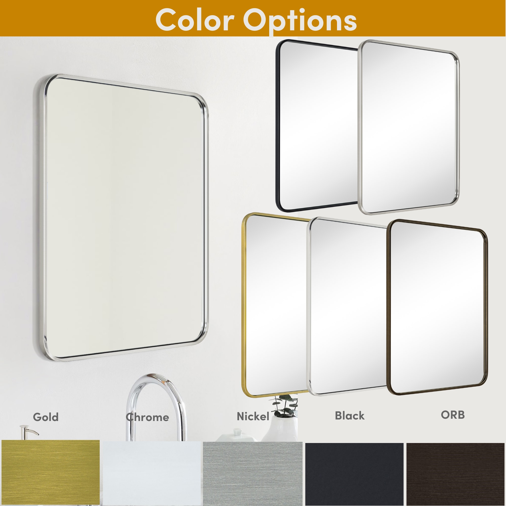TEHOME GC-00785 Framed-Bath-Mirrors - View #5