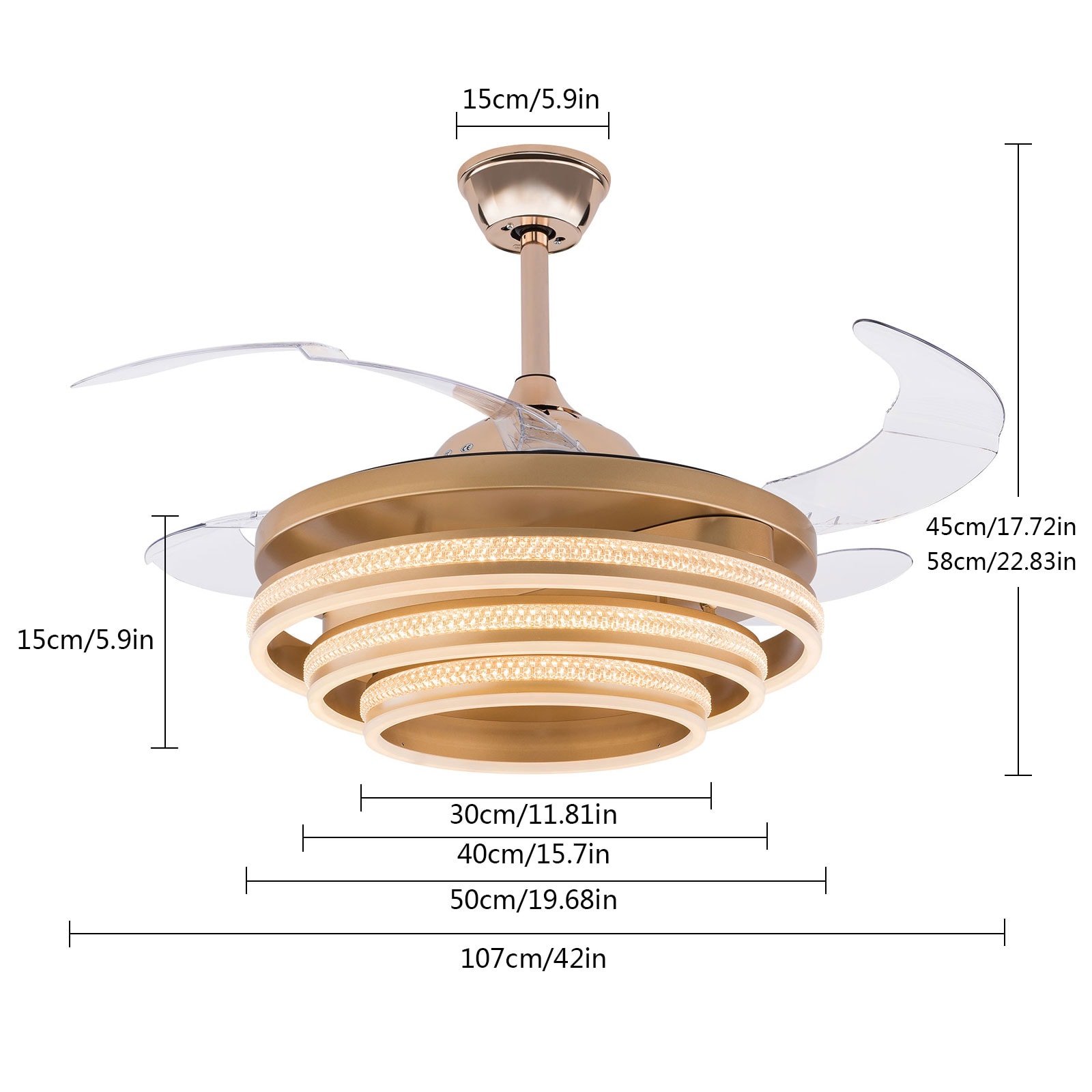 Oukaning JZUCODN399HCX Ceiling-Fans - View #4