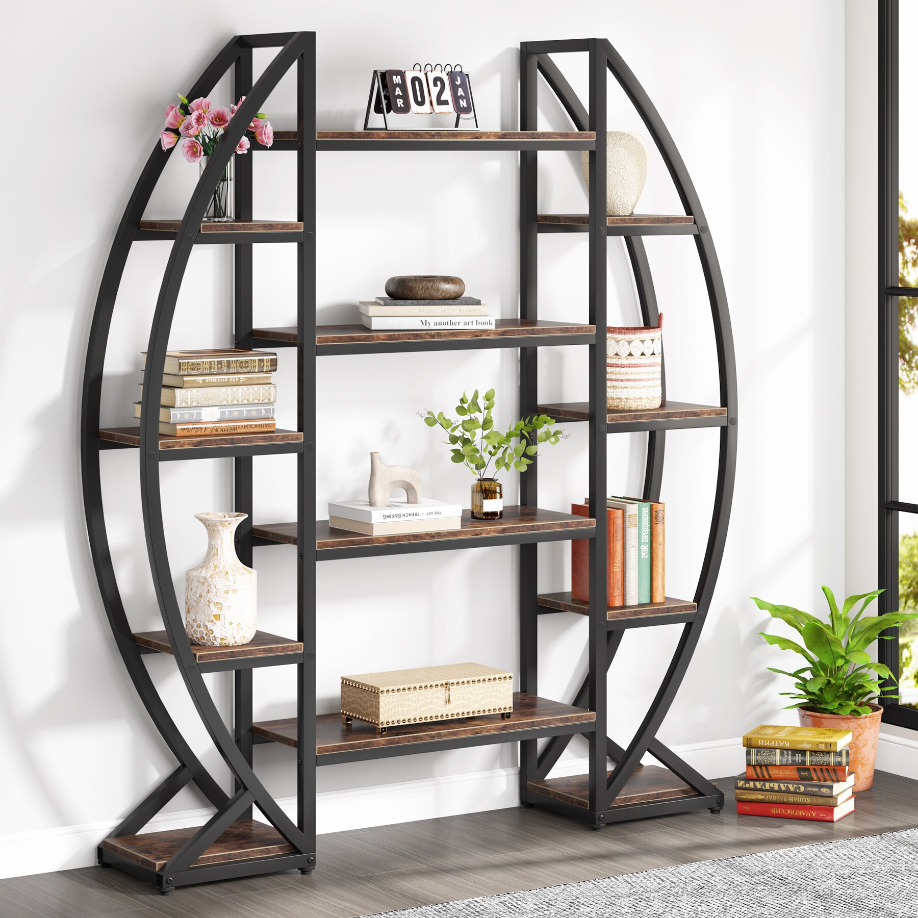 Tribesigns HOGA-C0663 bookcases - View #2