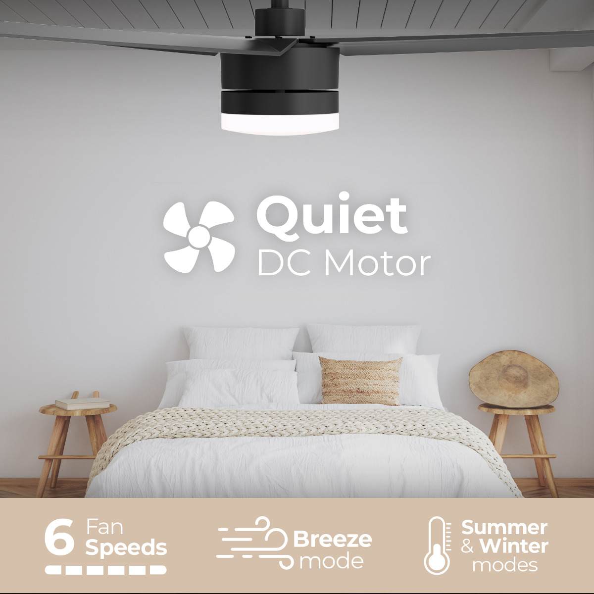 East Grove Home E-FR-012452L-BK Ceiling-Fans - View #8