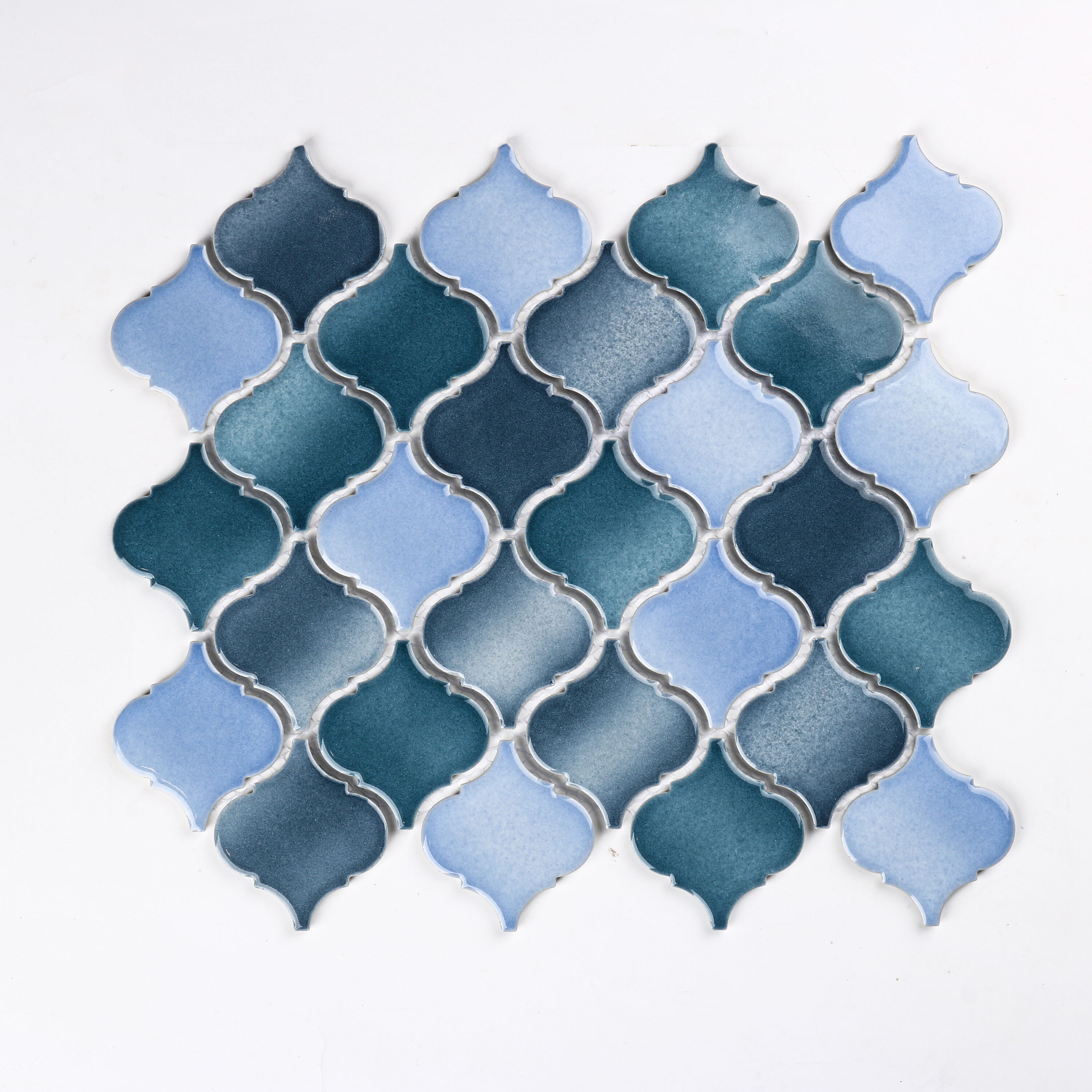 WS Tiles Sample - Ocean 3-in x 3-in Glossy Porcelain Wall Tile