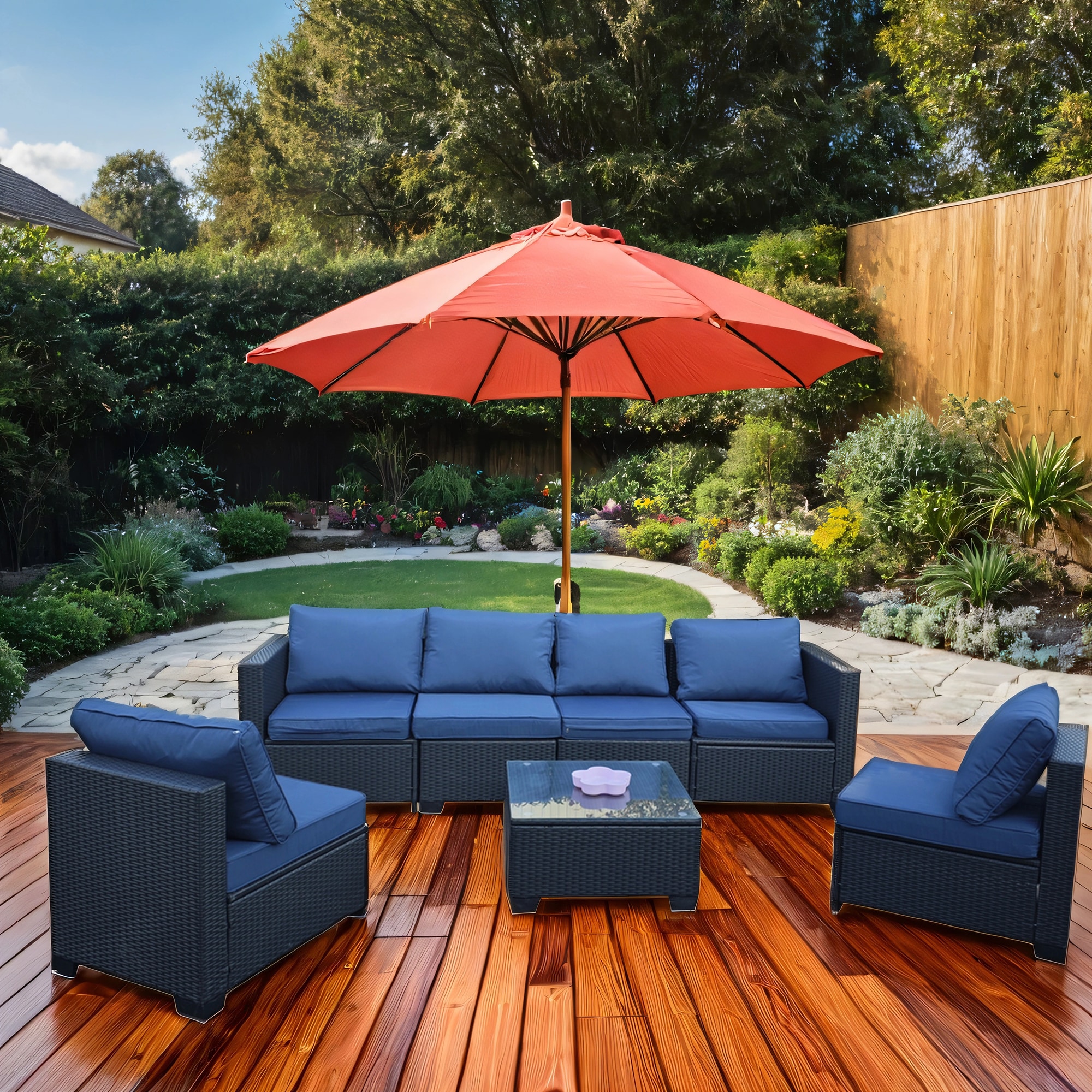 SINOFURN SYA010491GY Patio-Sofas-Daybeds - View #2
