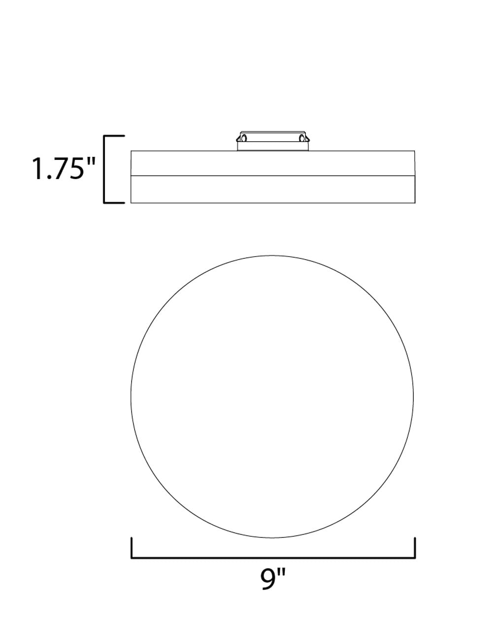 Maxim Lighting 57683CLFTBZ flushmounts - View #2