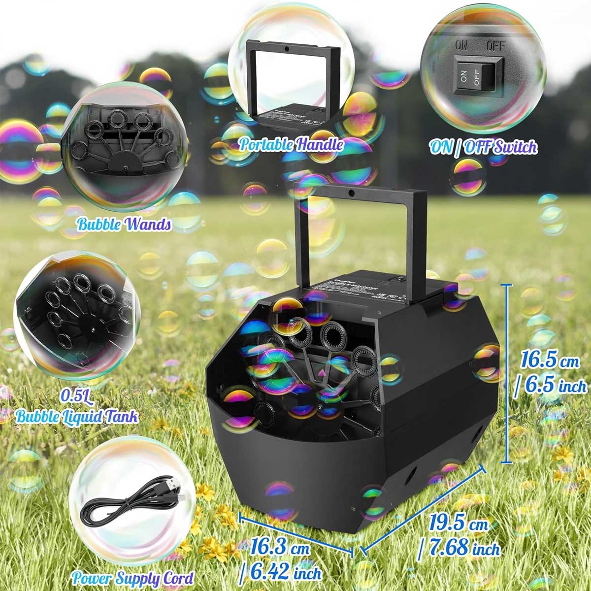 Aoibox LABBM2925 Fog-Bubble-Machines - View #4