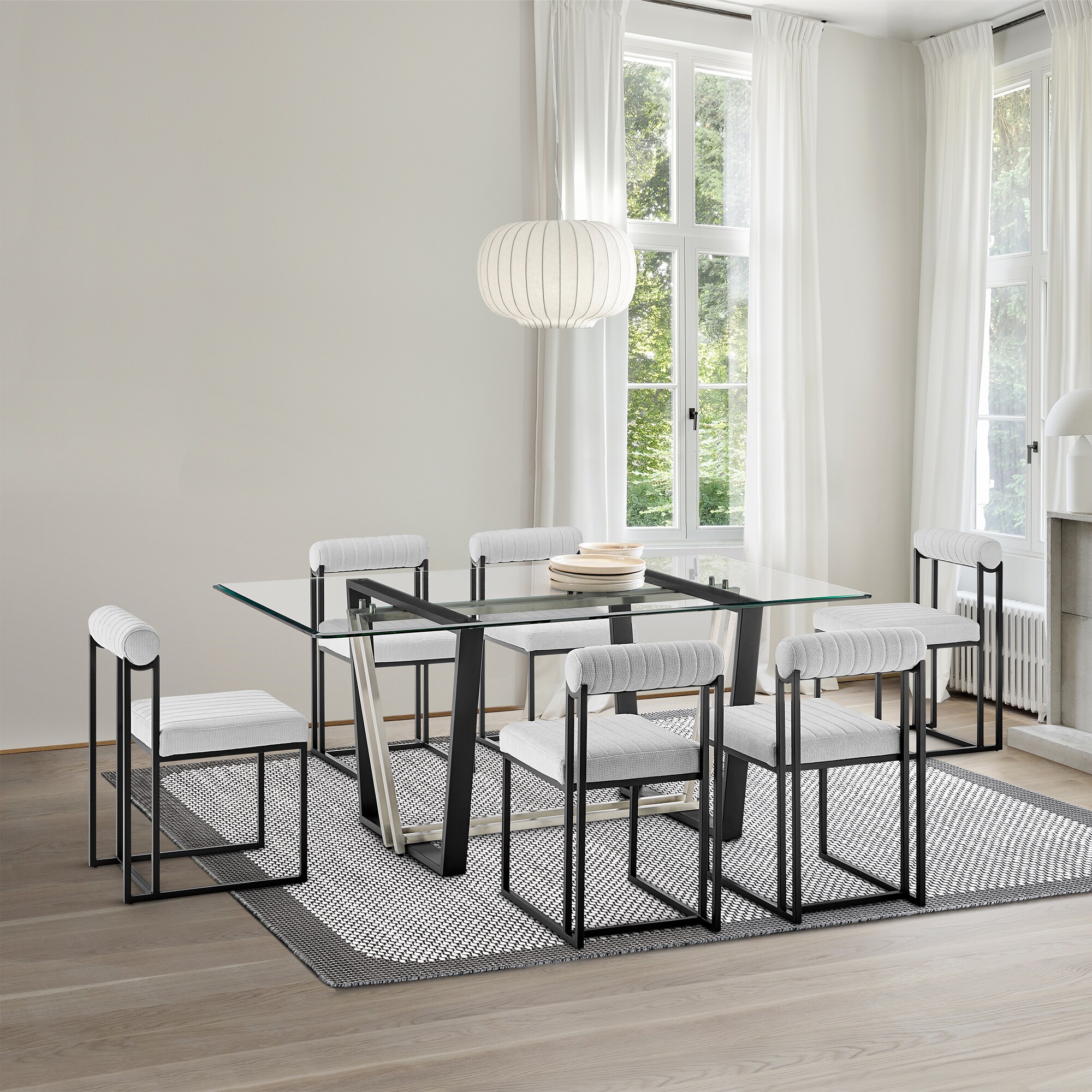 Armen Living LCANSIBLKLGRY Dining-Chairs - View #11