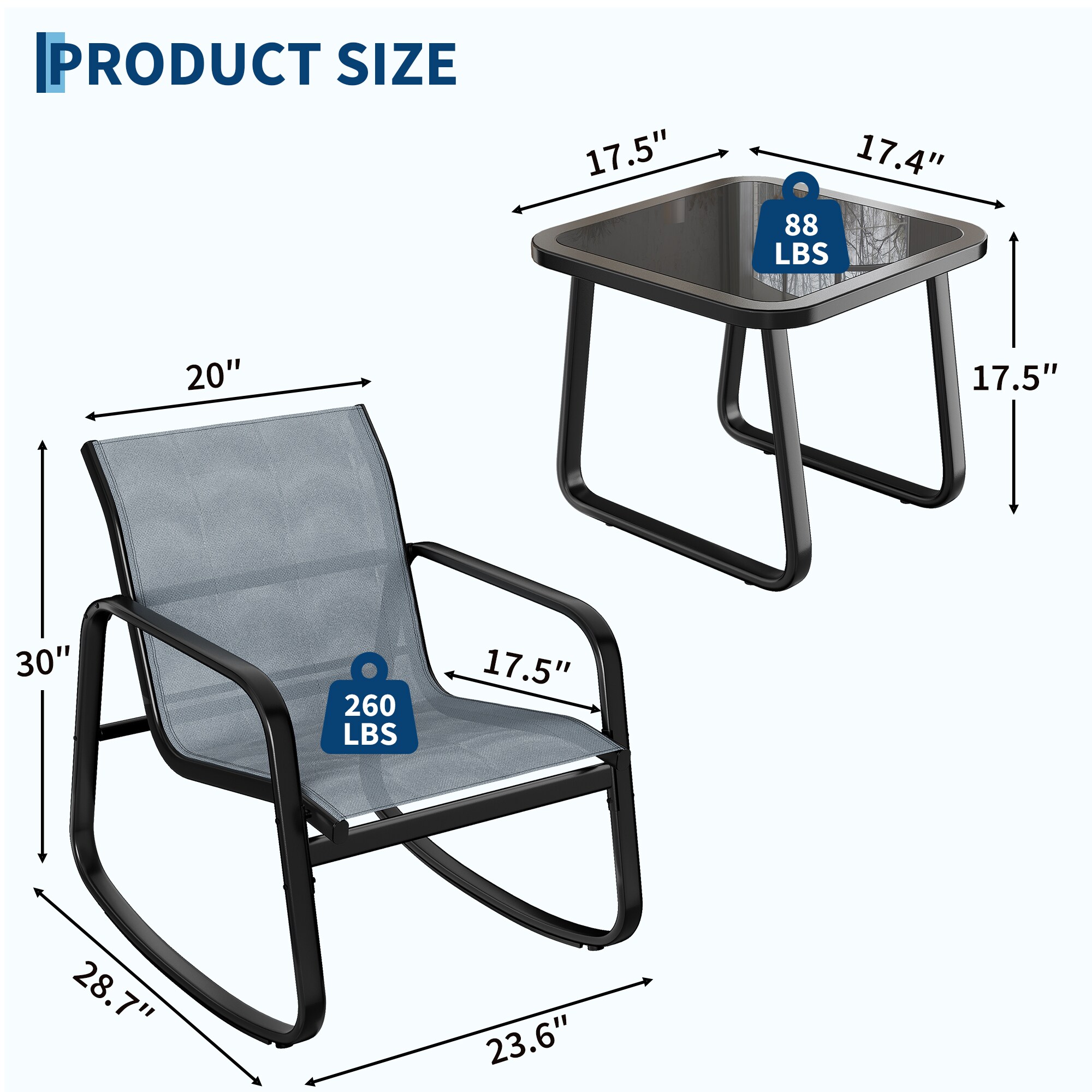 Garvee XICJF6GB6WTEPYV28CEF Patio-Dining-Sets - View #2