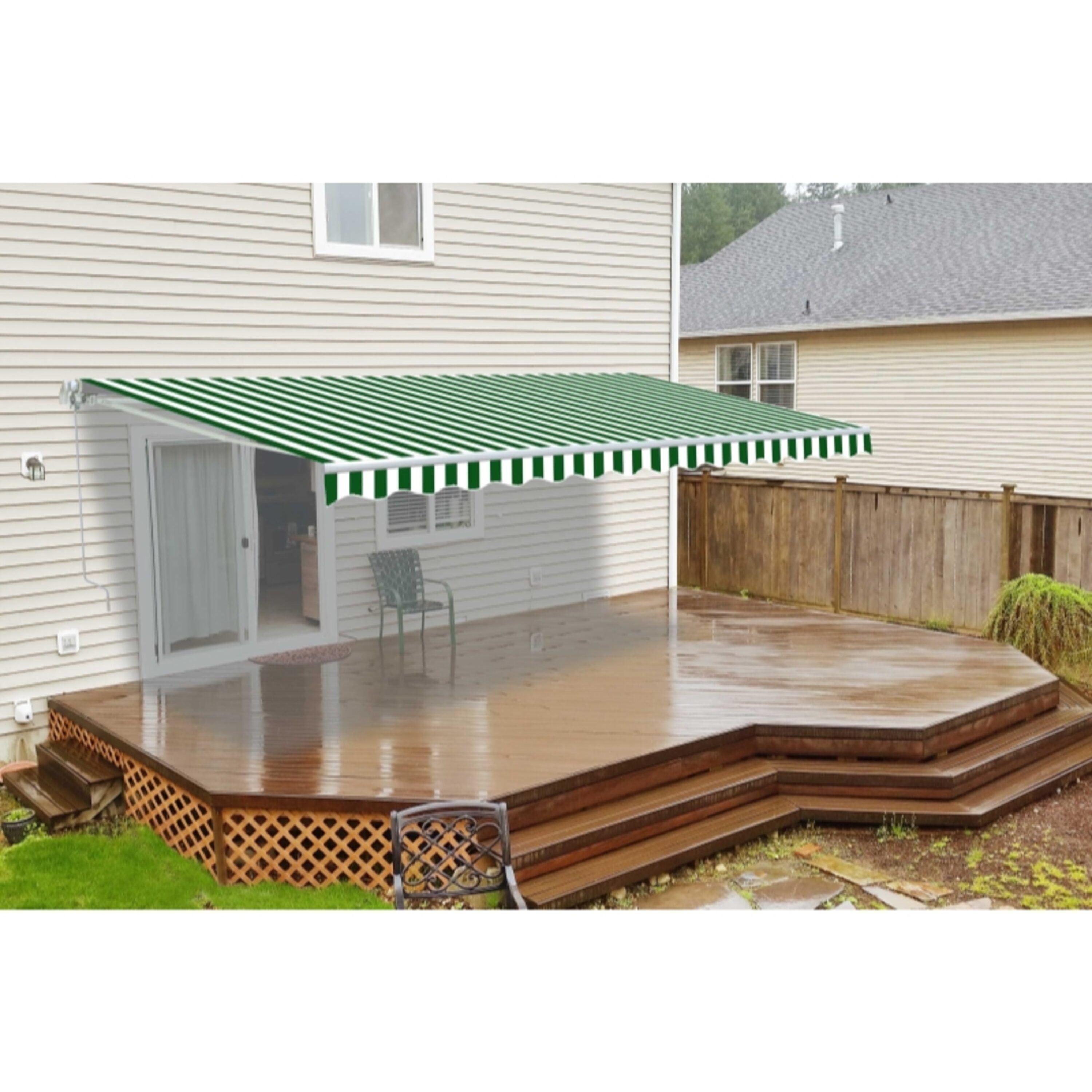 ALEKO FAB16X10GRWT00-LO Awning-Accessories - View #2