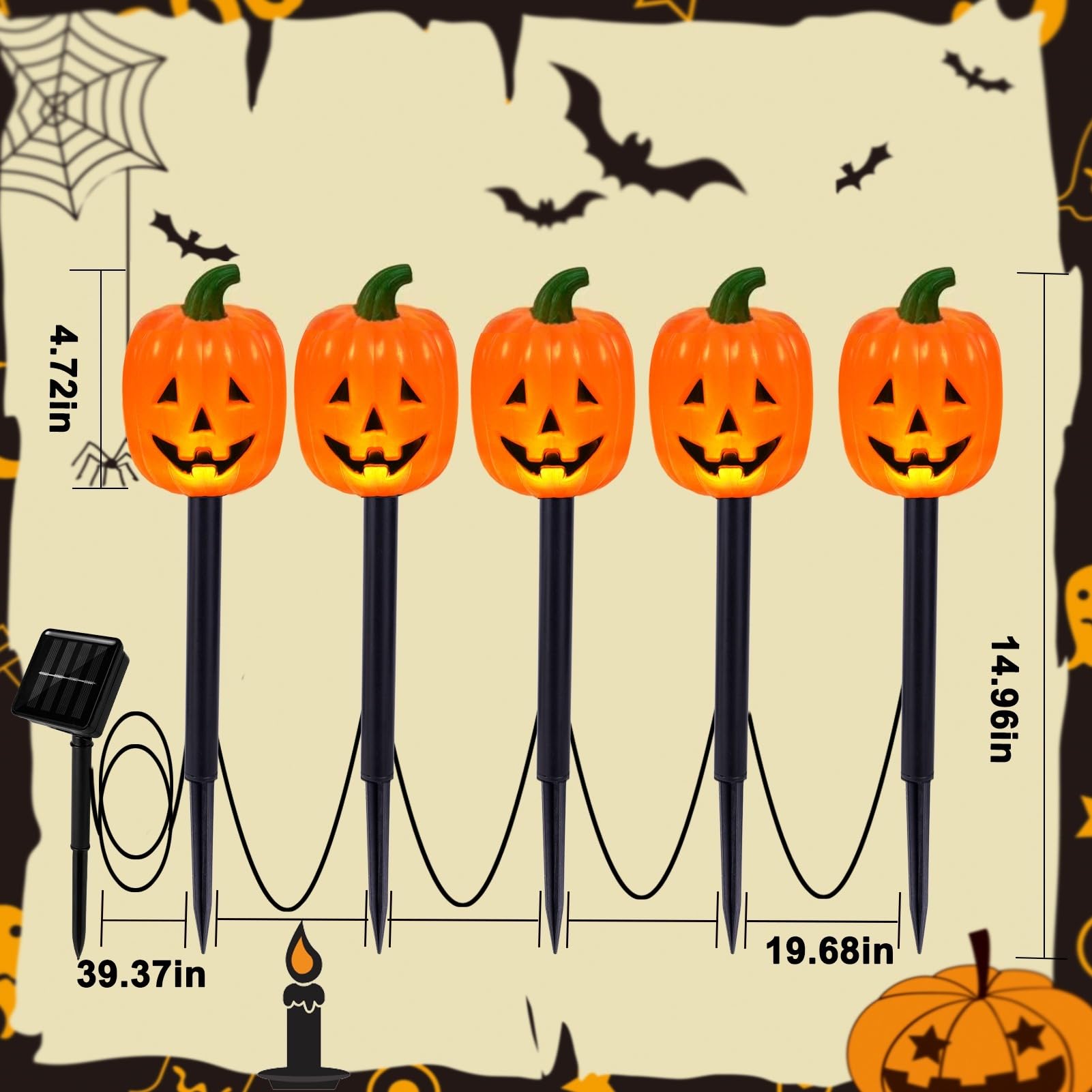 IJBUHV 678887728296 Halloween-String-Lights - View #4