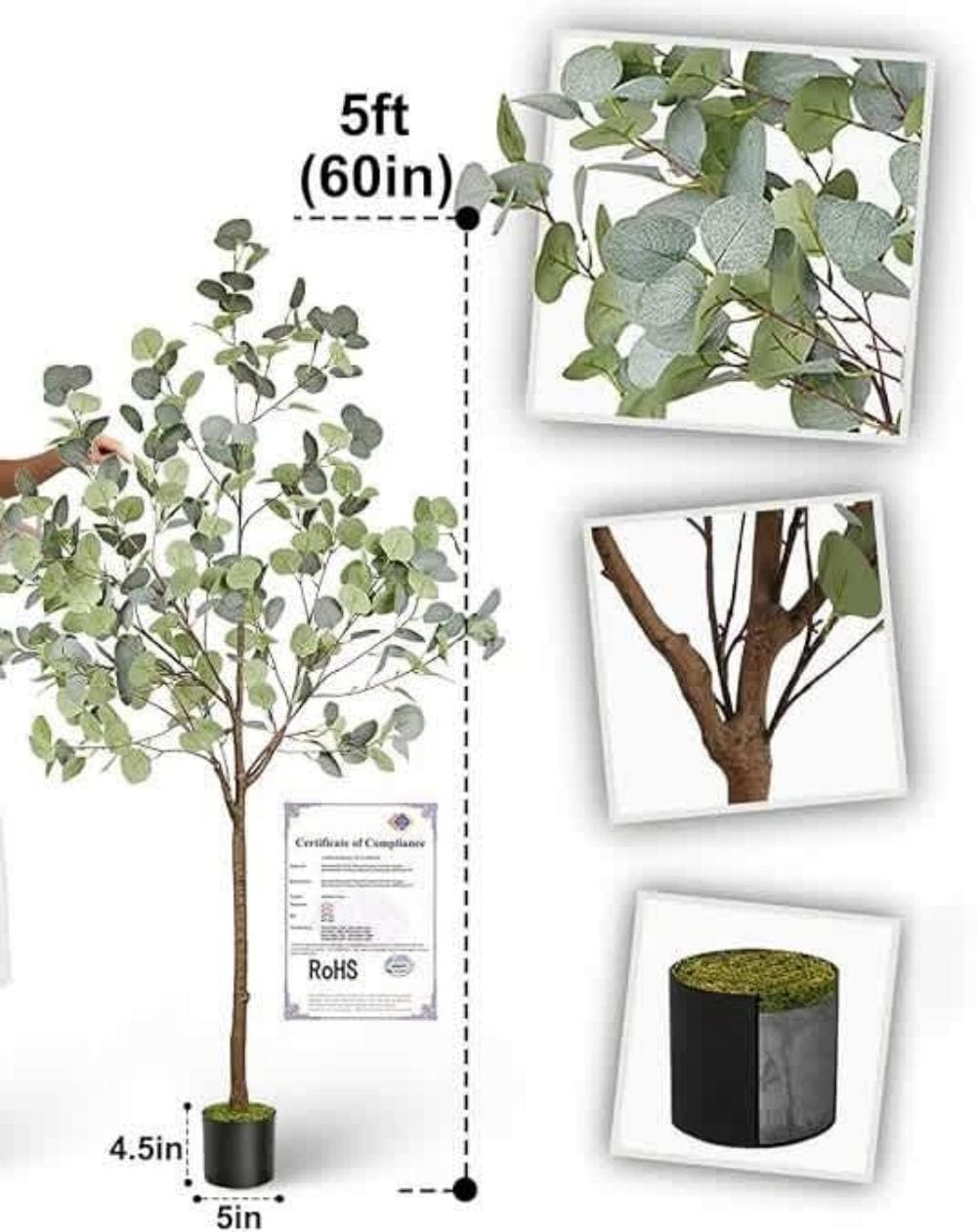 Aveyas AVEAA024-5FOOT Artificial-Plants-Trees - View #2