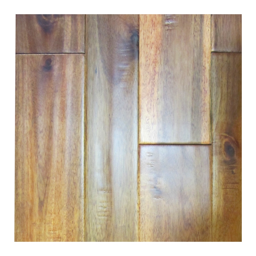 natural floors Exotic Prefinished Natural Acacia Handscraped Locking Hardwood Flooring Sample