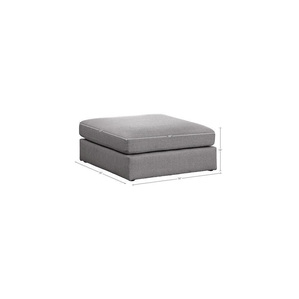 Meridian 681GREY-OTT Indoor-Ottomans - View #4