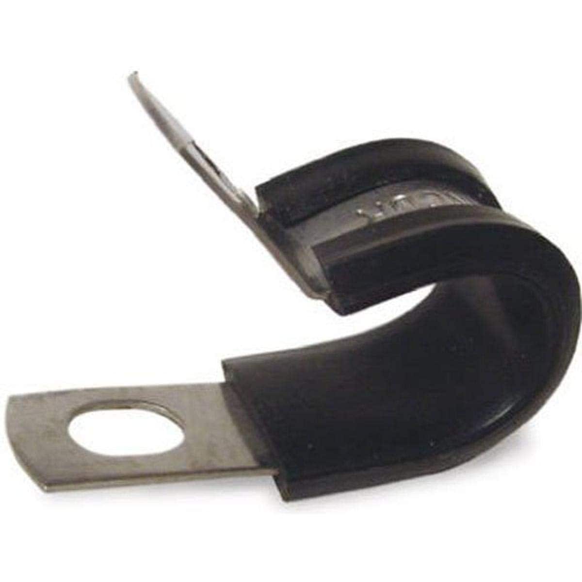 Gardner Bender  PPR-1550 Rubber Insulated Steel Clamp 1/2 in. 1 Hole Black