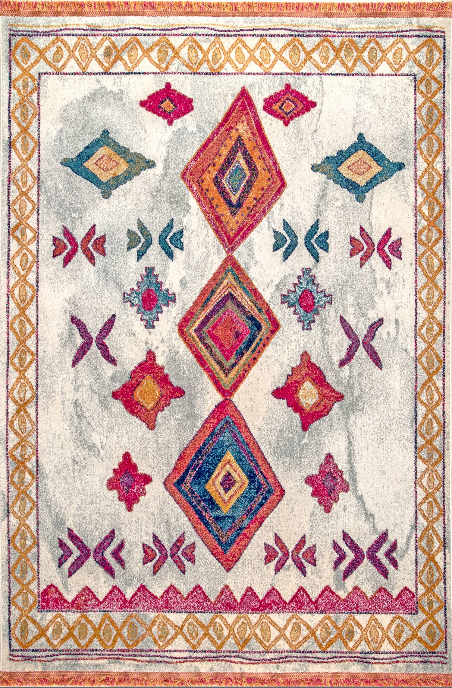 nuLOOM RZAN02A-2808 2 X 8 (ft) Indoor Distressed/Overdyed Bohemian/Eclectic Runner Rug
