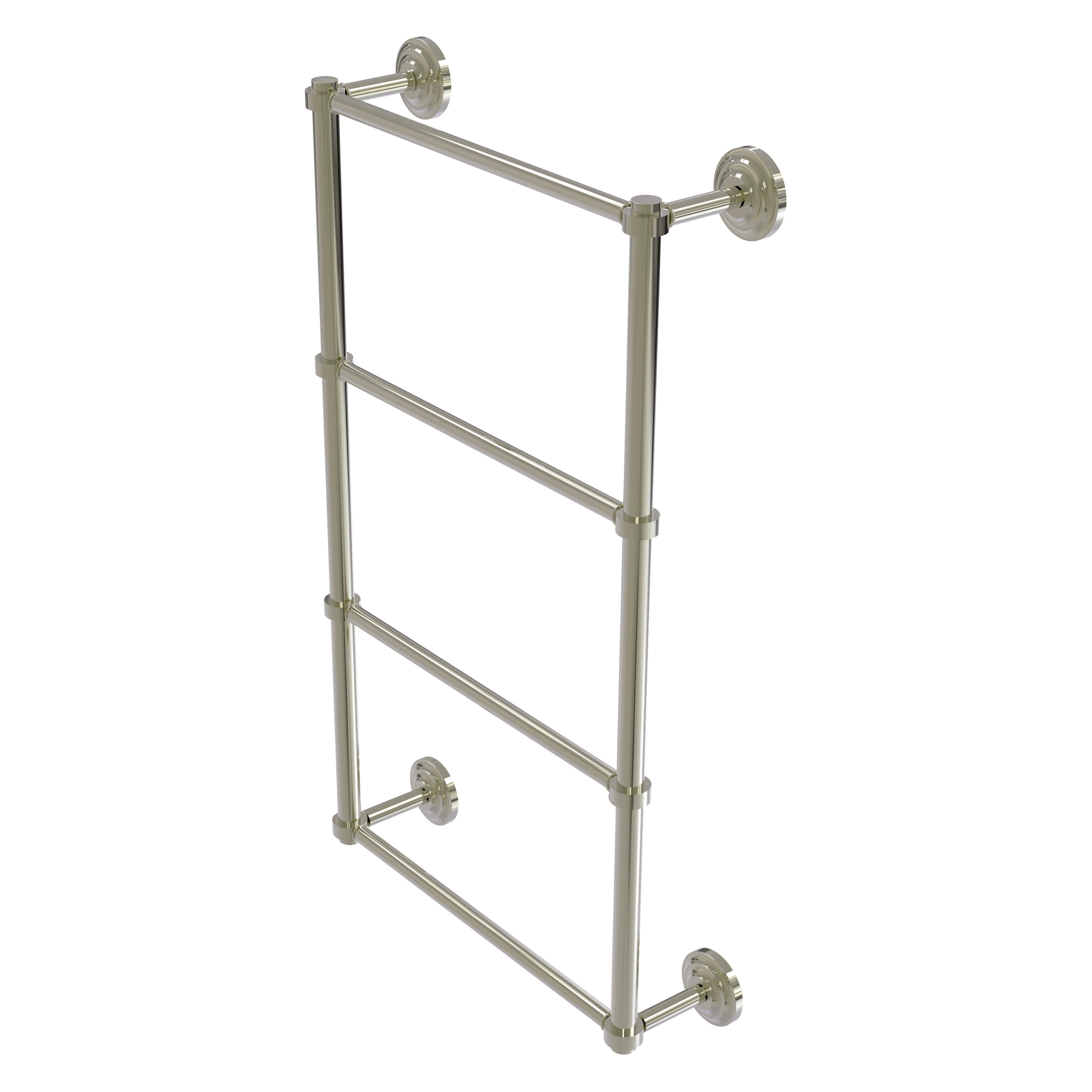 Allied Brass QN-28-36-PNI Que New 36-in double Polished Nickel Wall mount 4-tier Towel Bar
