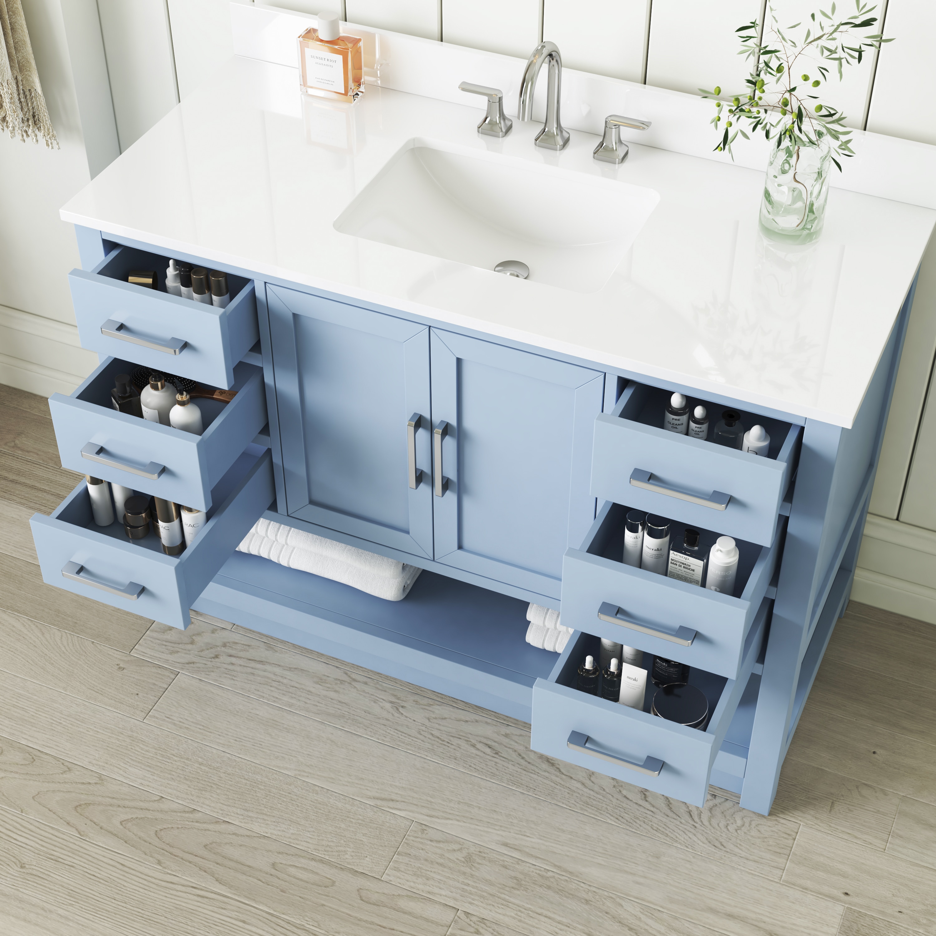 allen + roth L22090-VS48-LB Bath-Vanity-Combo - View #3