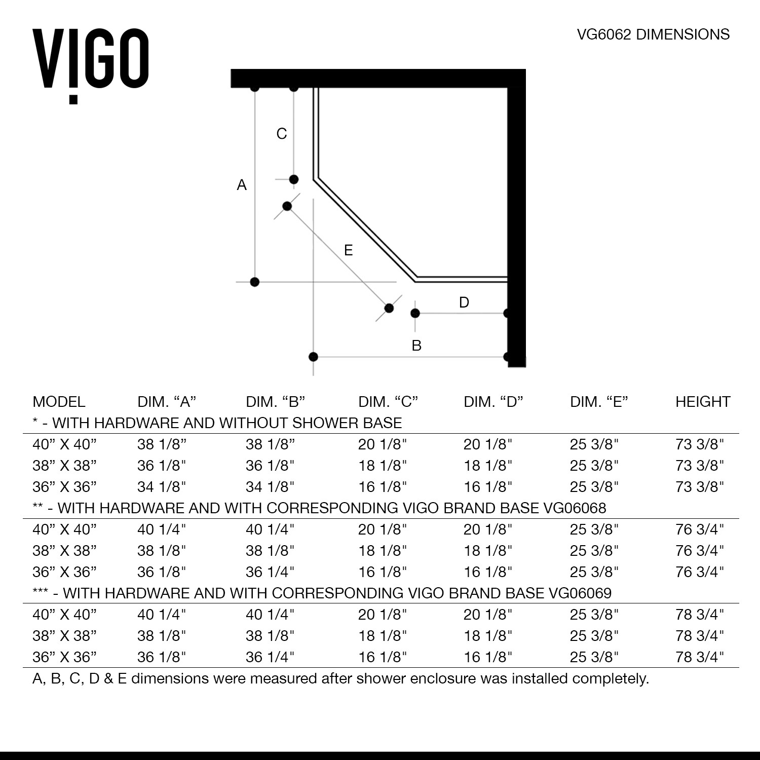 VIGO VG6062CHCL40WS Alcove-Shower-Kit - View #10