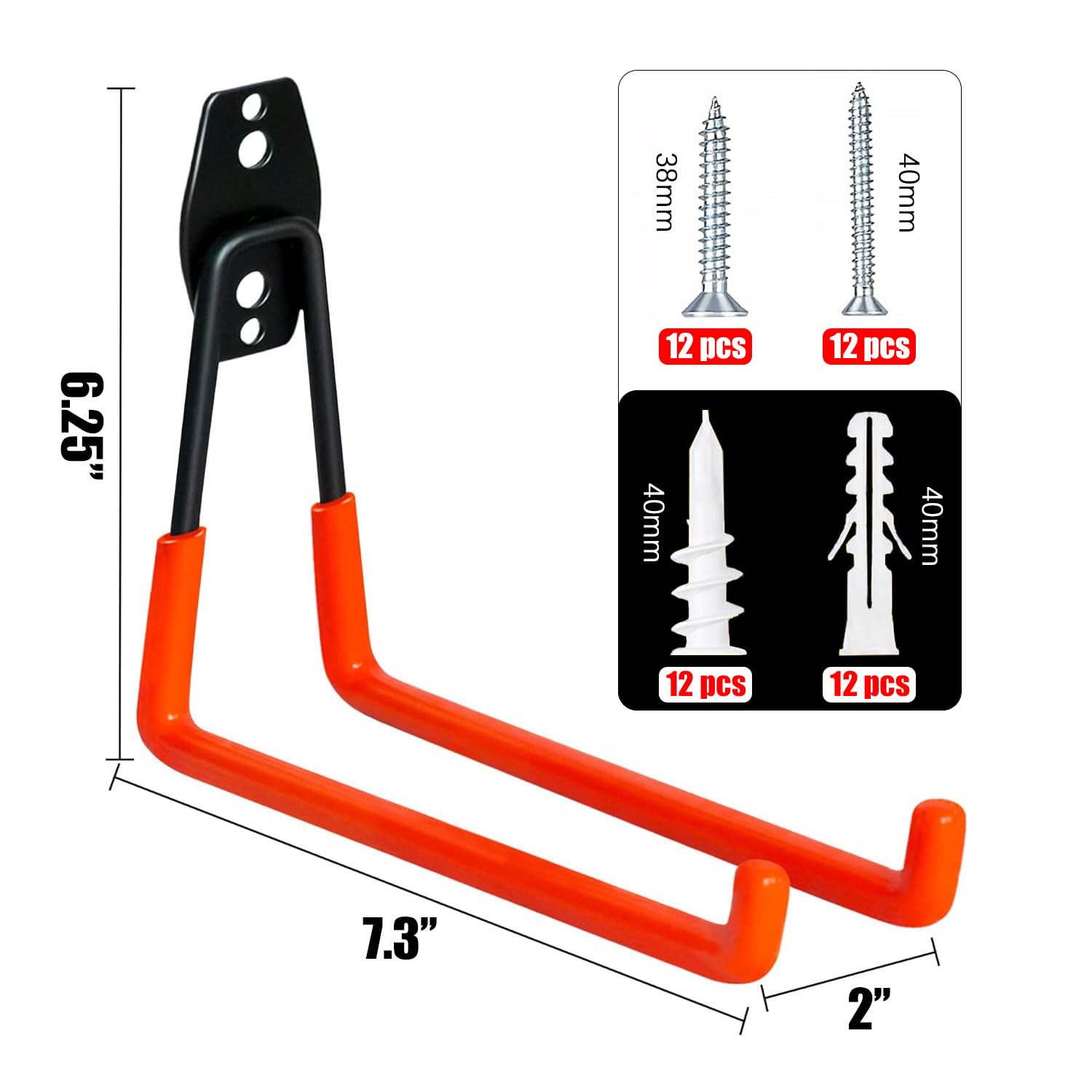 Etokfoks EFT1012A16 Garage-Storage-Hooks - View #2