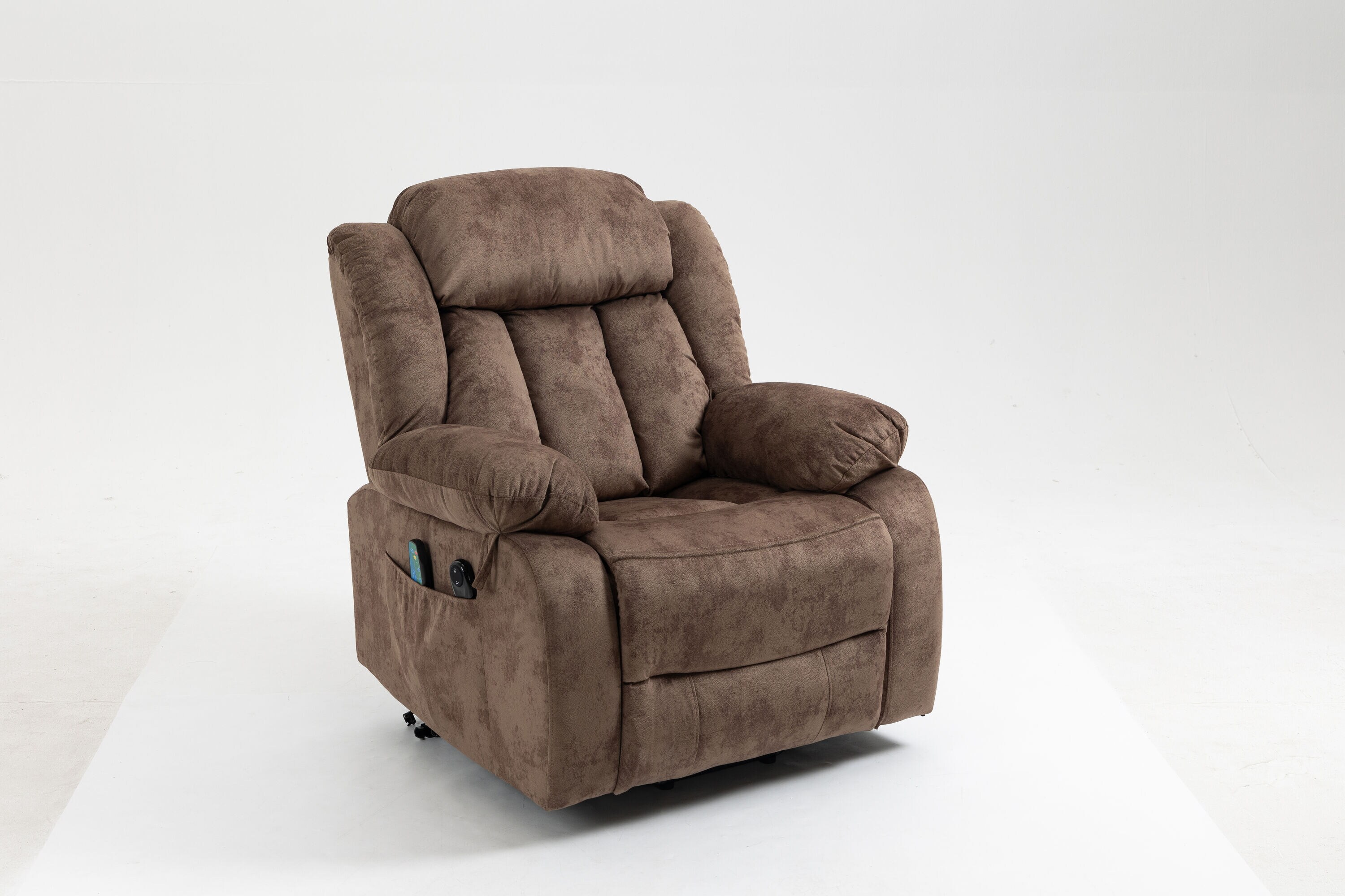 WELLFOR Power Lift Recliner Chair for Elderly Red Polyester Upholstered Tufted Powered Reclining Recliner with Lift Assistance | CAN-JR146