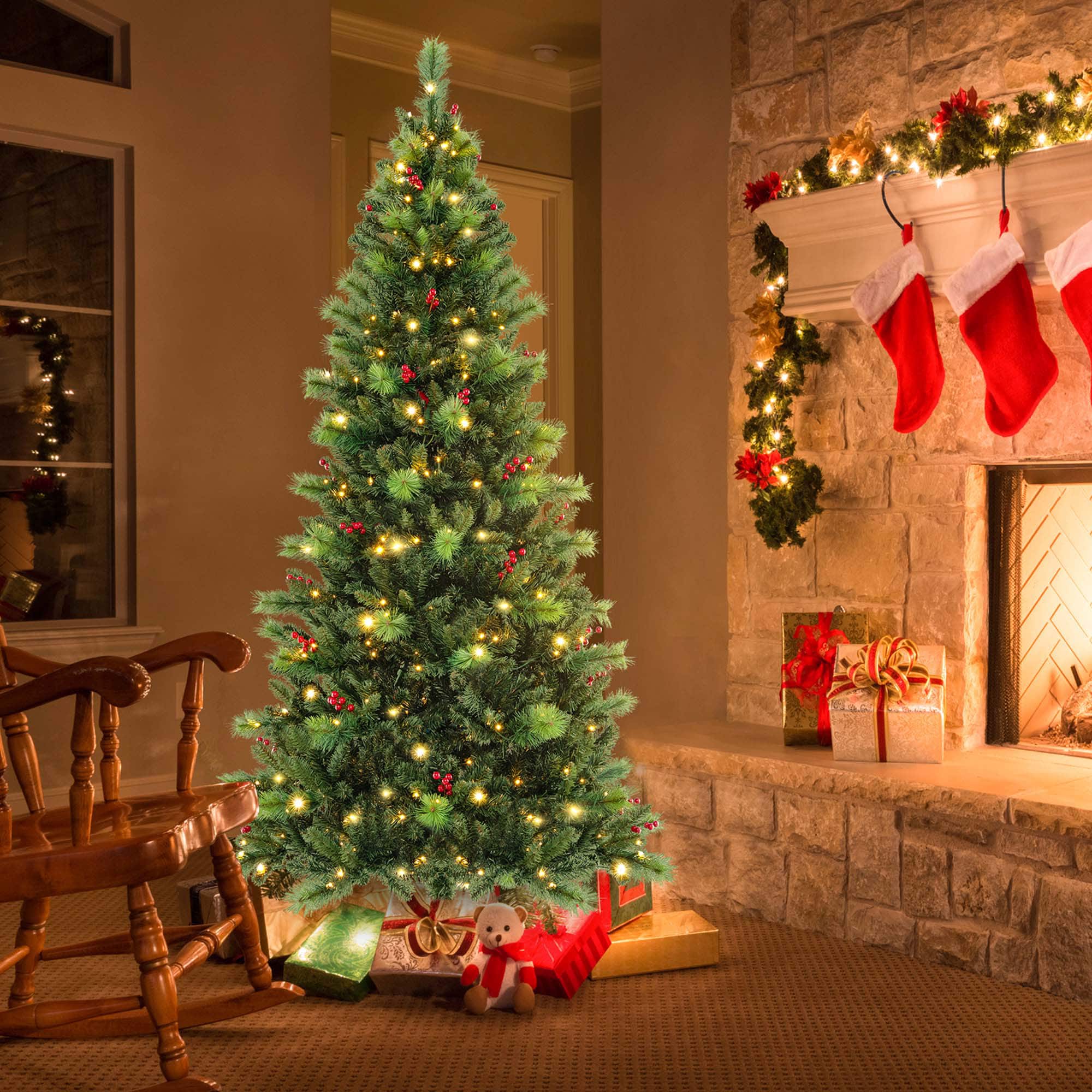 Costway LWS00762 Artificial-Christmas-Trees - View #9